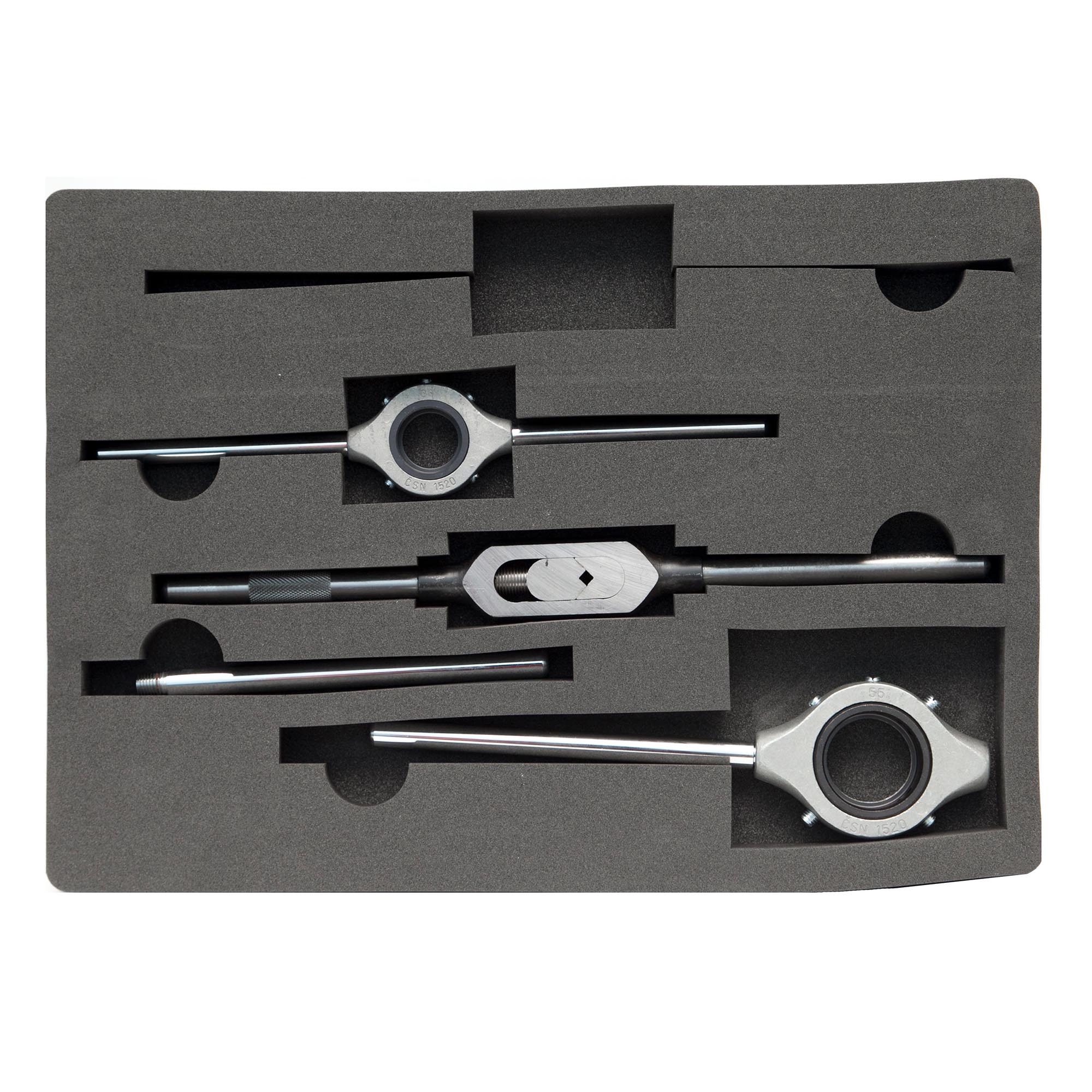 Набор метчиков и плашек Bucovice Tools M3-M24 115CrV3 61пр 310240