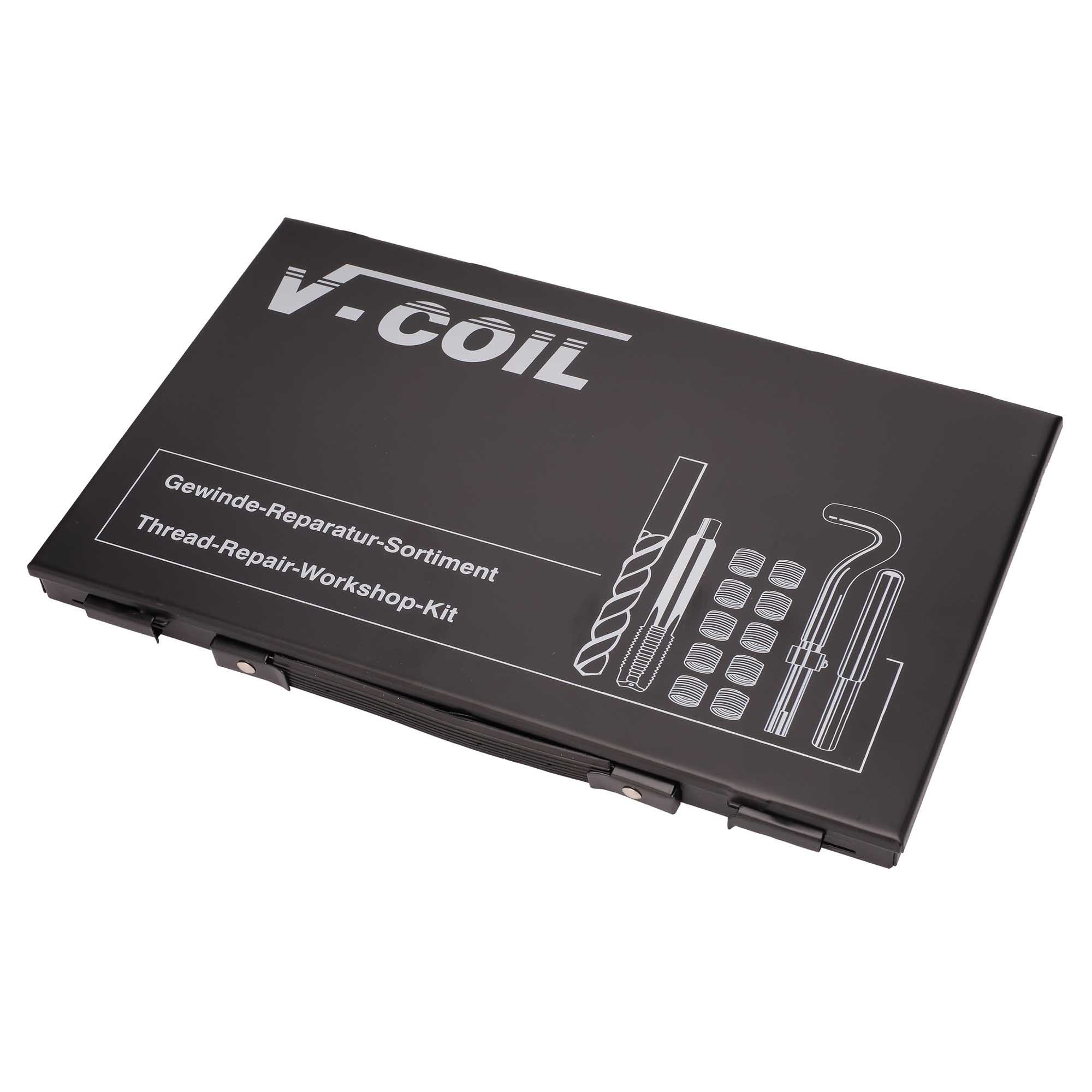 Набор для восстановления резьбы BSW 1/4" -1/2" 115пр V-Coil Volkel 04186
