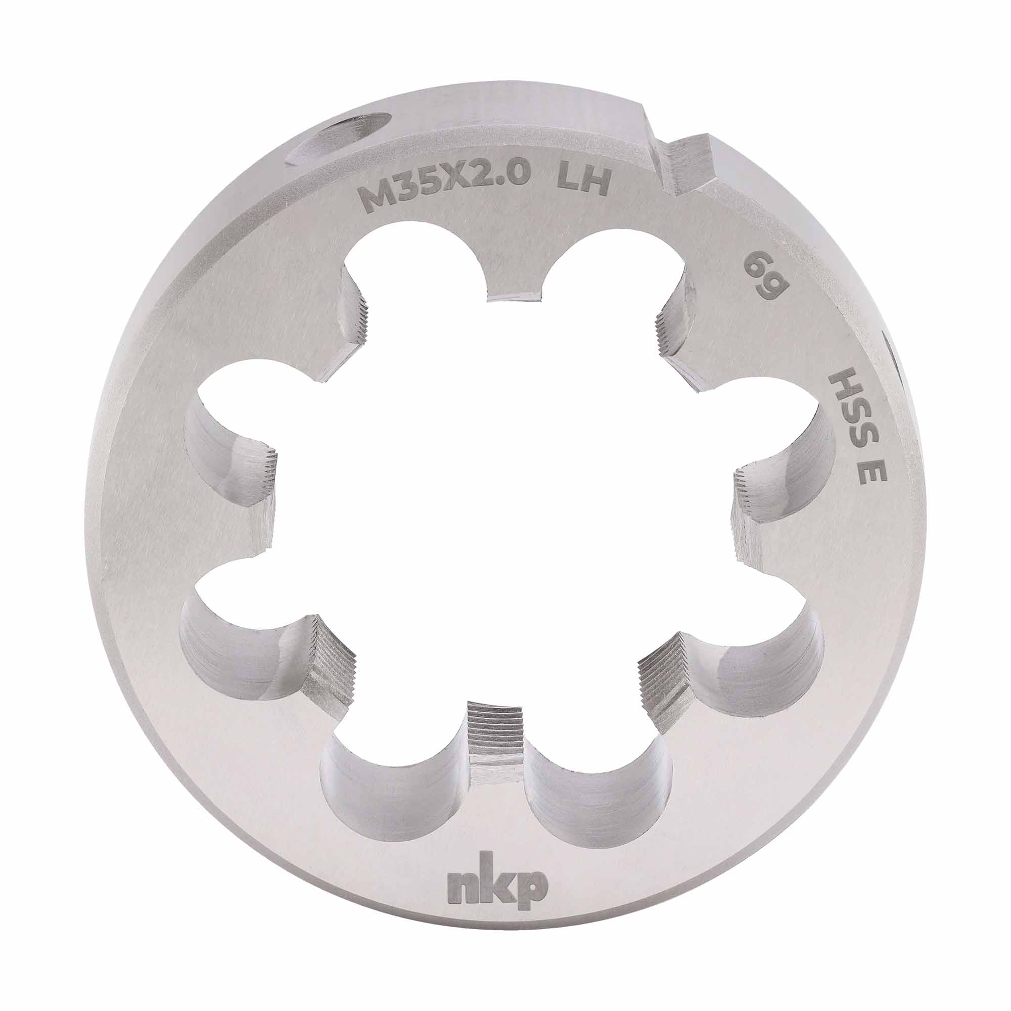 Плашка левая NKP М35х2,0 DINEN22568 HSSE 6g 65х18мм 294352N