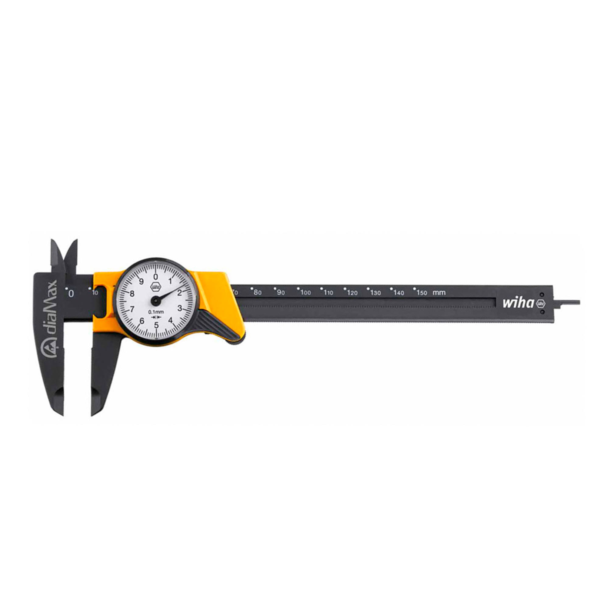 Штангенциркуль ШЦК-1-150/40мм 0,1мм DialMax ESD Wiha 4112 31439