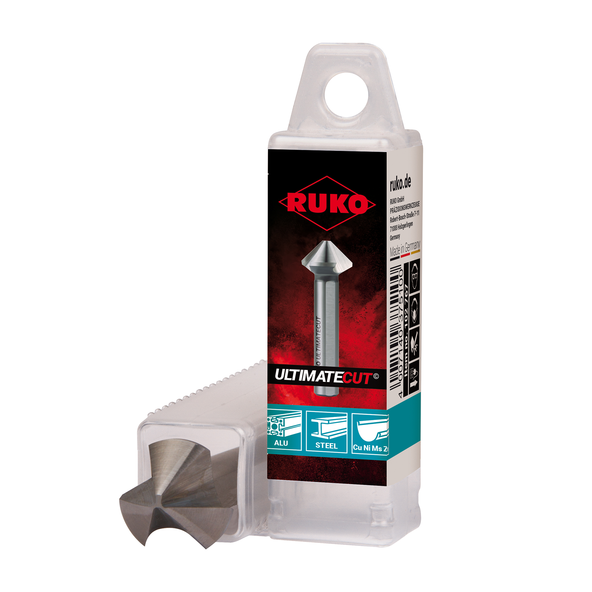 Зенковка по металлу Ruko UltimateCut 90° 31,0мм HSSE-Co5 3z DIN335C L71мм d12мм 102785E