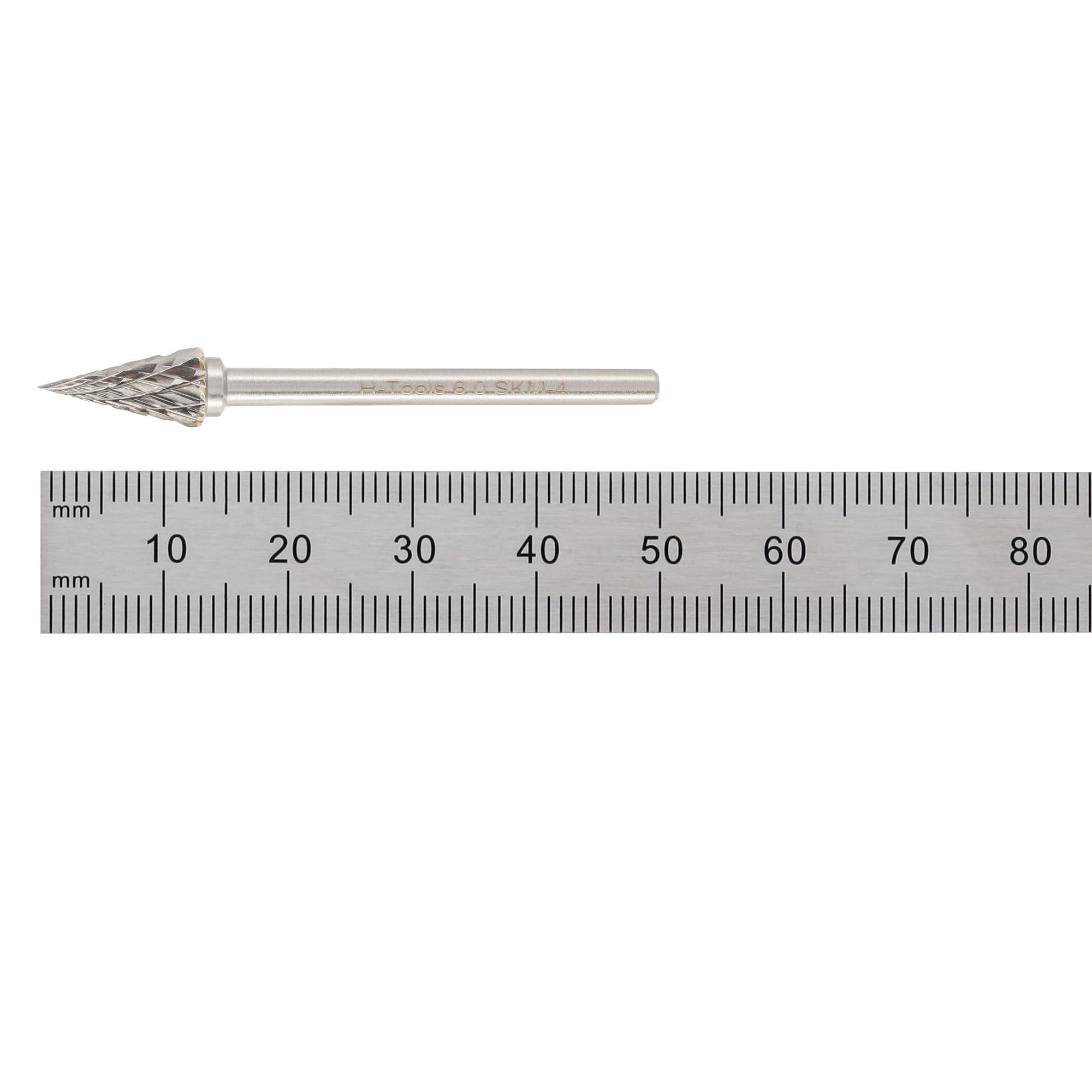 Бор-фреза твердосплавная H-Tools M(SKM) 6,0x13x38x3мм HM 116085HT
