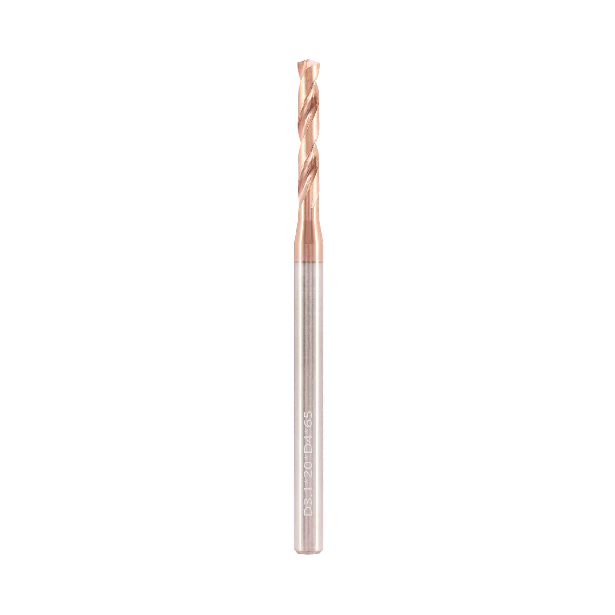 Сверло твердосплавное 3,1x65/20мм d04 VHM TiSiN 140° 60HRC BSKT BSE066D004-3,1