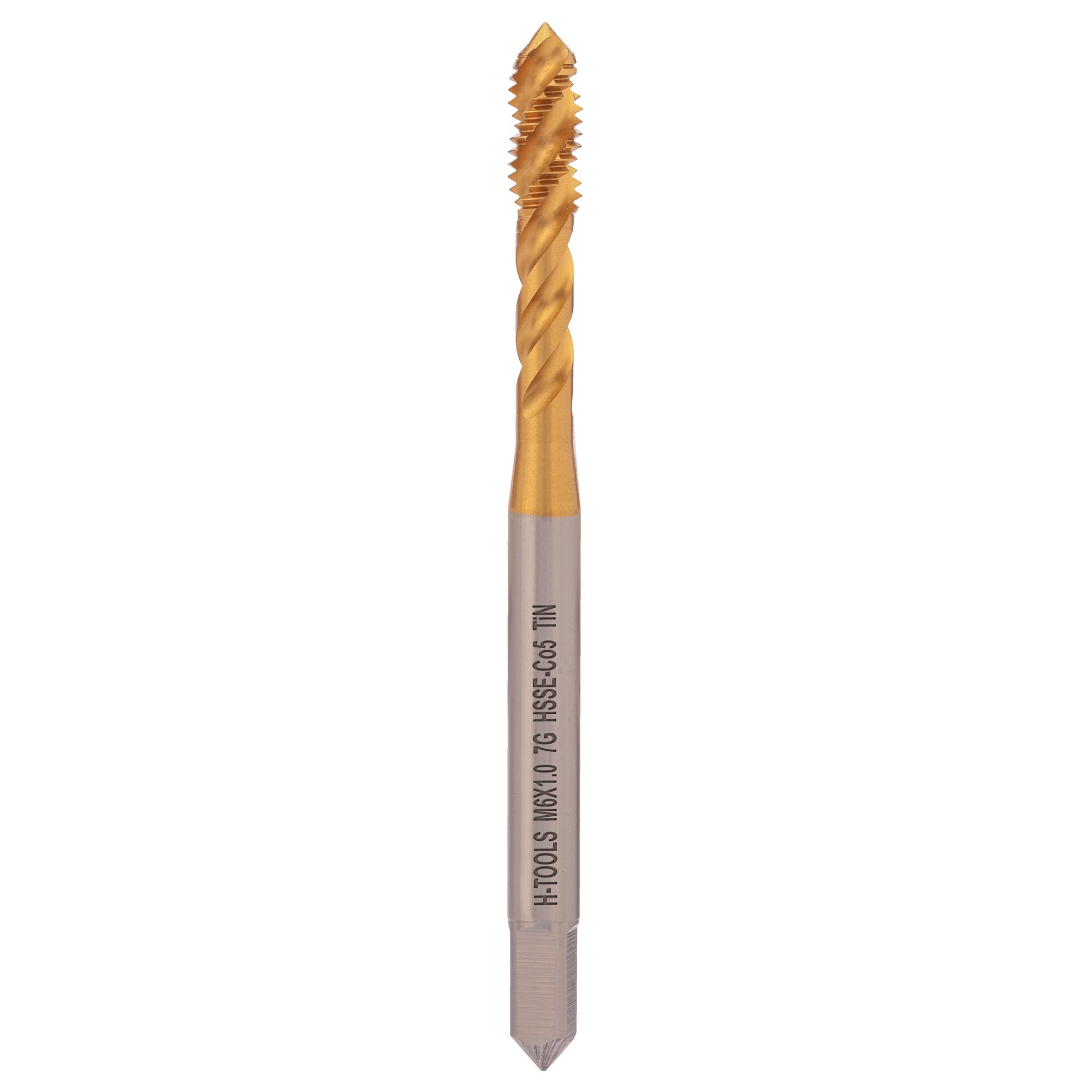 Метчик винтовой машинный H-Tools М6х1,0 DIN371 HSSE-TiN 7g C/2-3P R45 515X01-C2-0060
