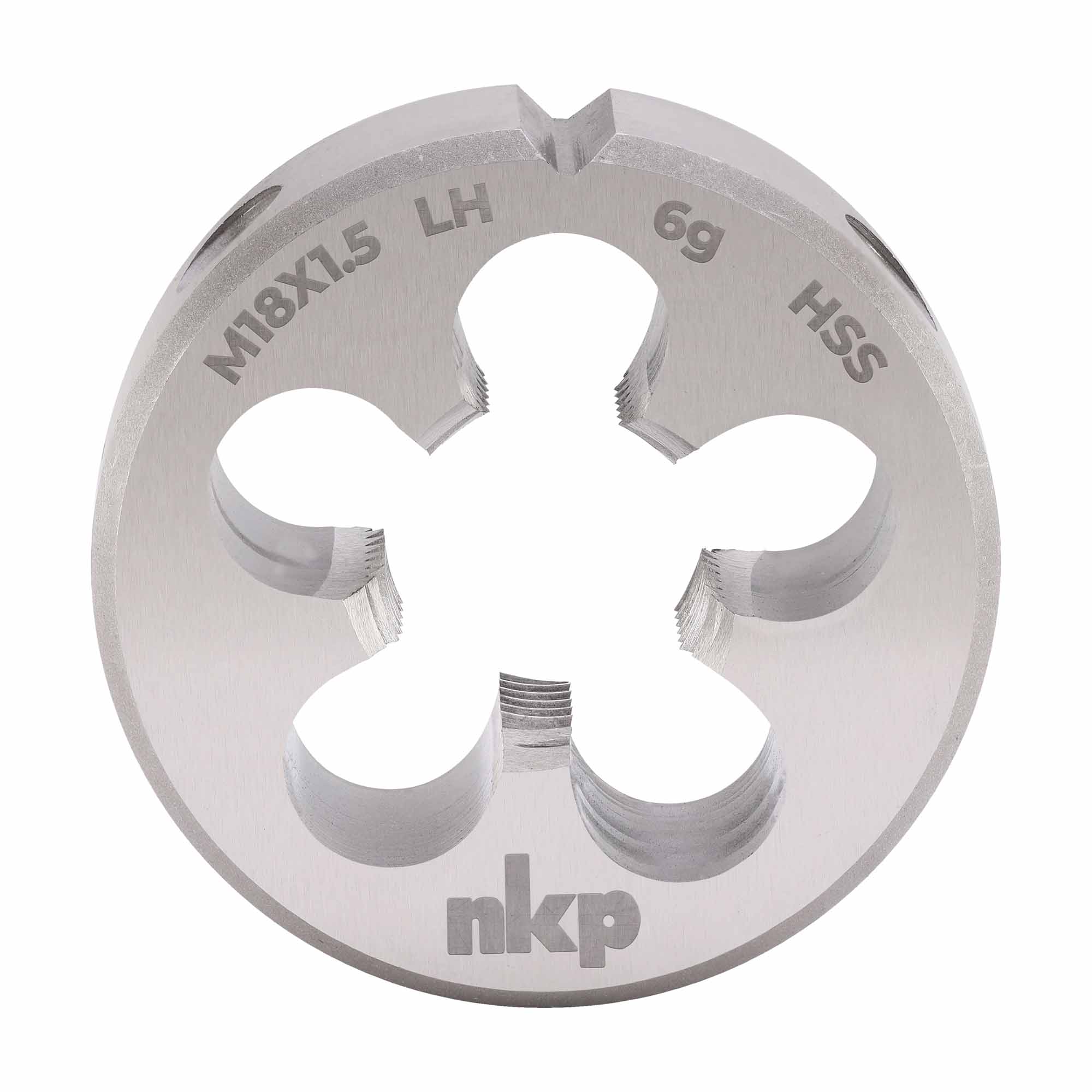 Плашка левая NKP М18х1,5 DINEN22568 HSS 6g 45х14мм 250182N