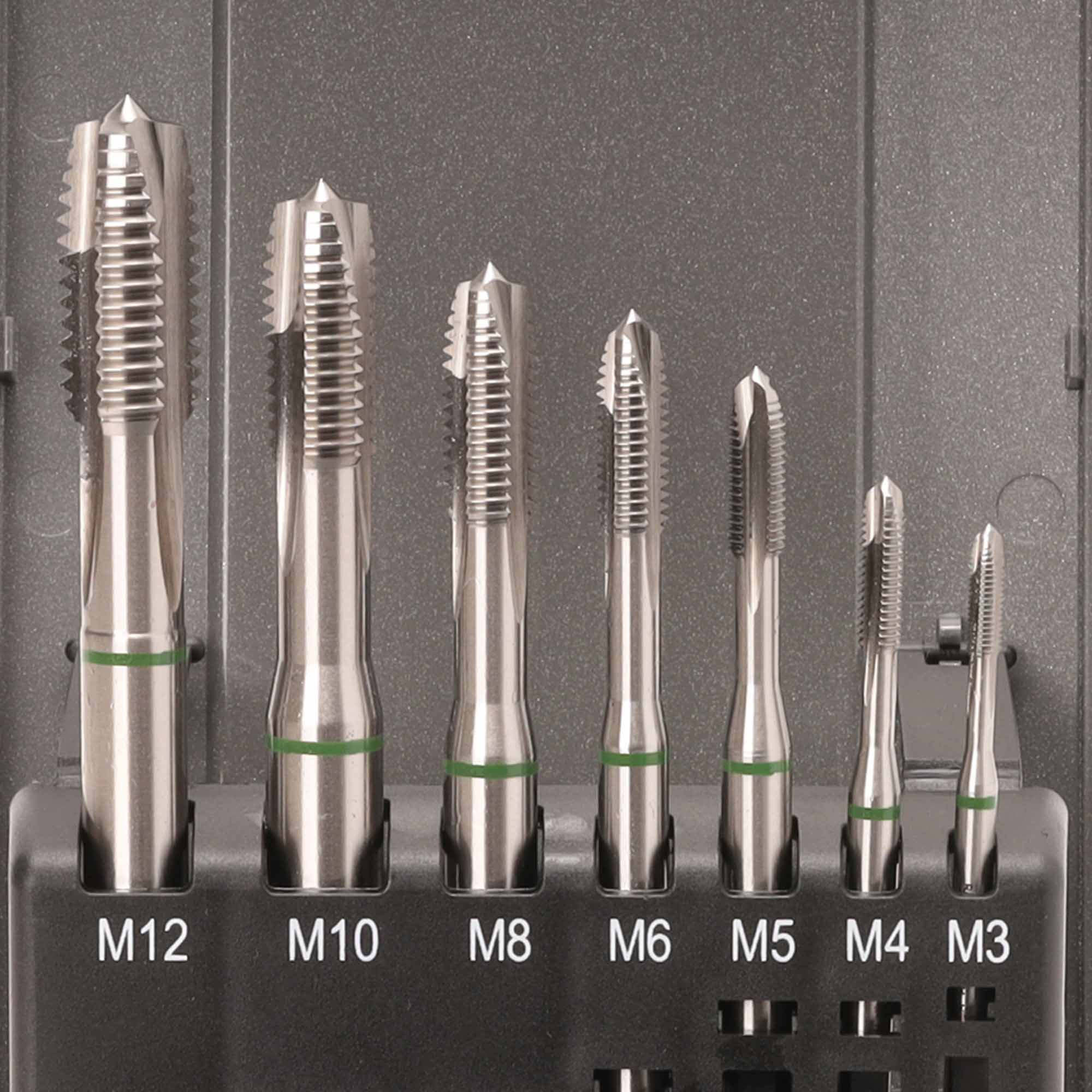Набор машинных метчиков Ruko M3-M12 HSSE DIN371/376 7пр 245061RO