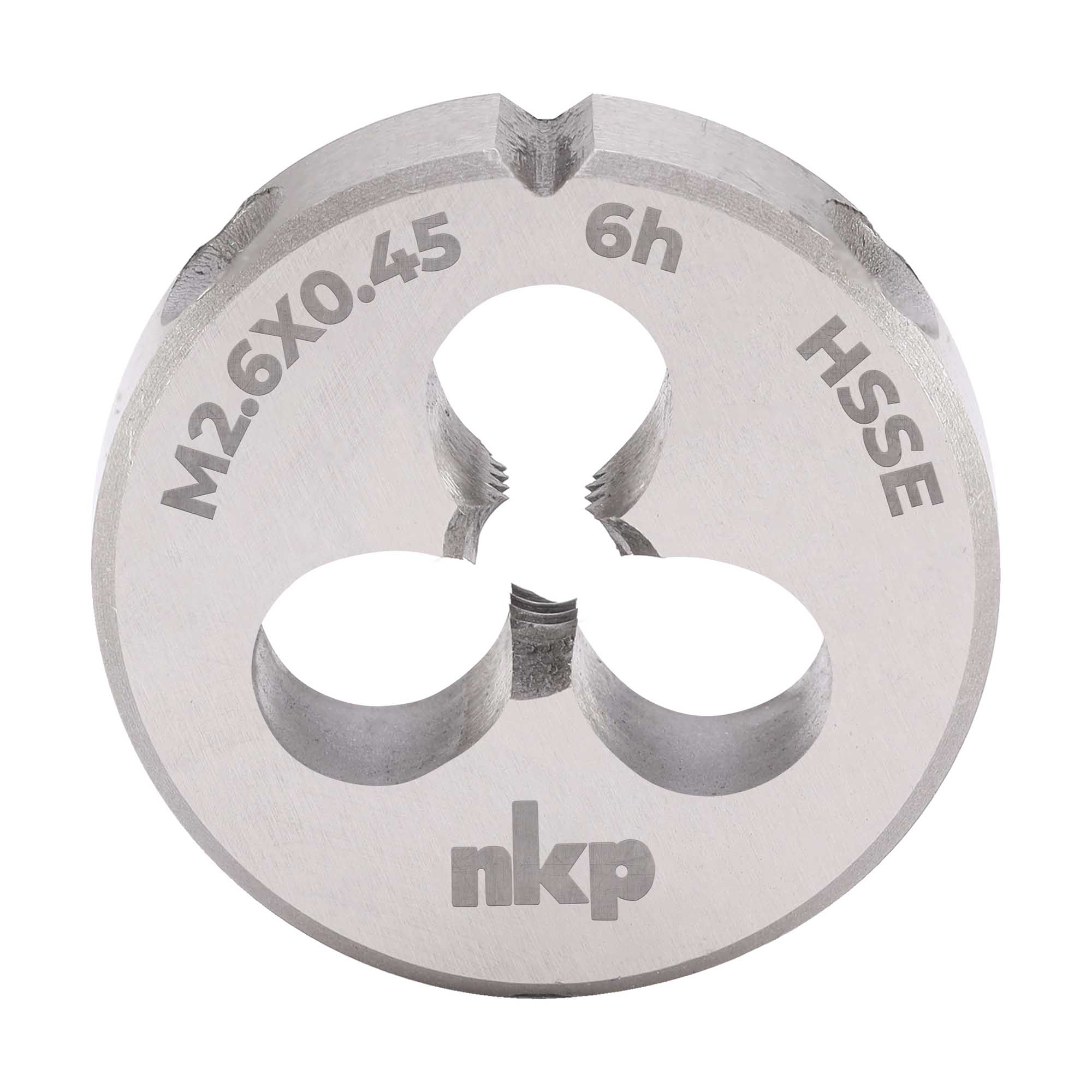 Плашка NKP М2,6x0,45 DIN22568 HSSE 6h 16х5мм 286026N