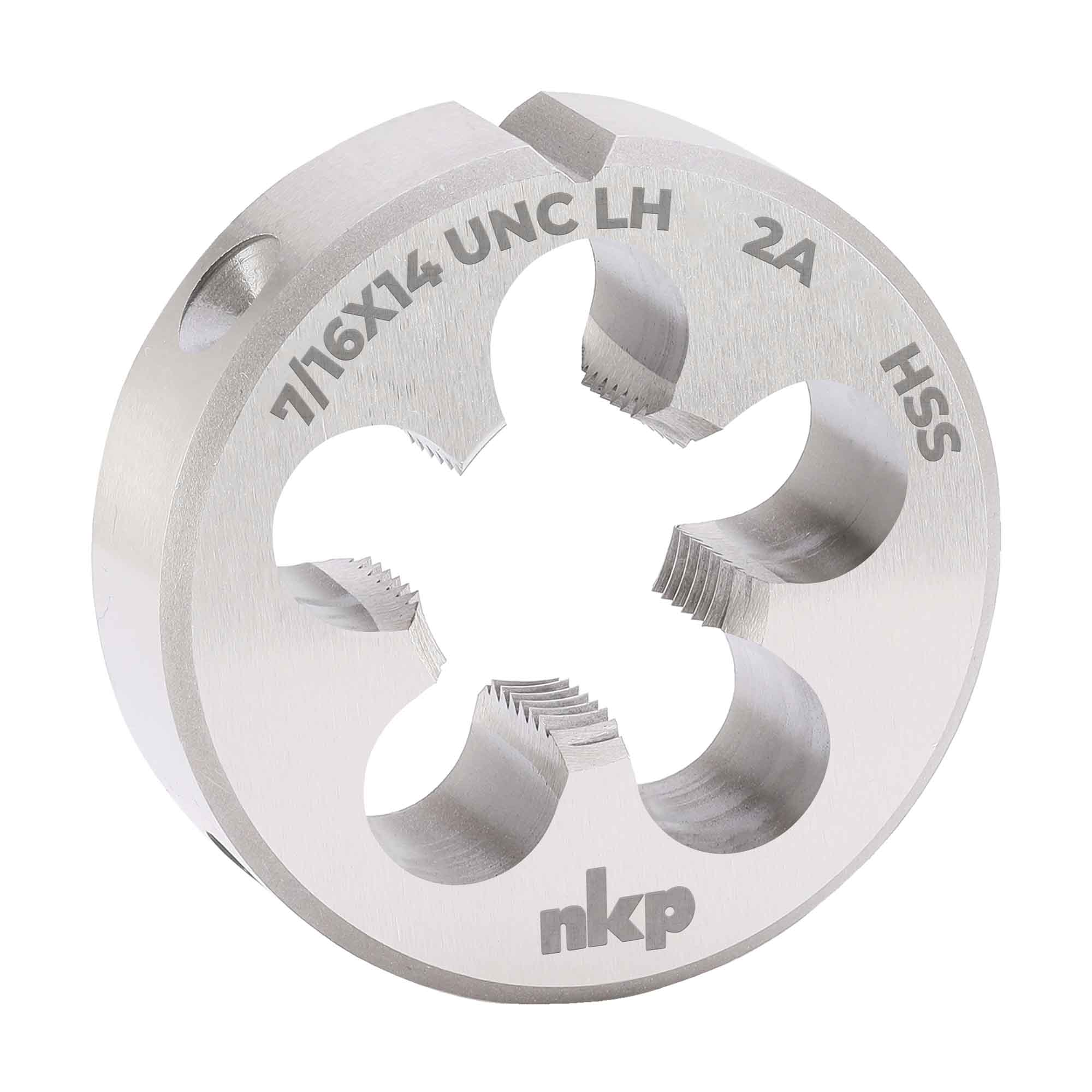 Плашка левая NKP UNC 7/16"-14 HSS DIN EN22568 2A 38x14мм 323220N