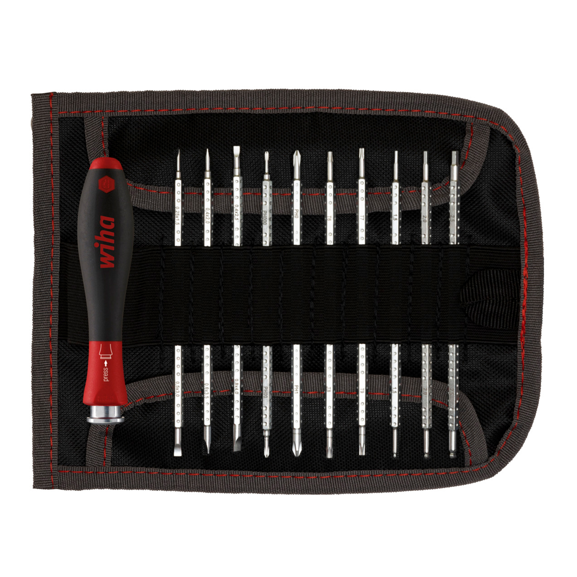 Отвертка с насадками System 4 SoftFinish-Telescopic 11пр Wiha 269T 27820