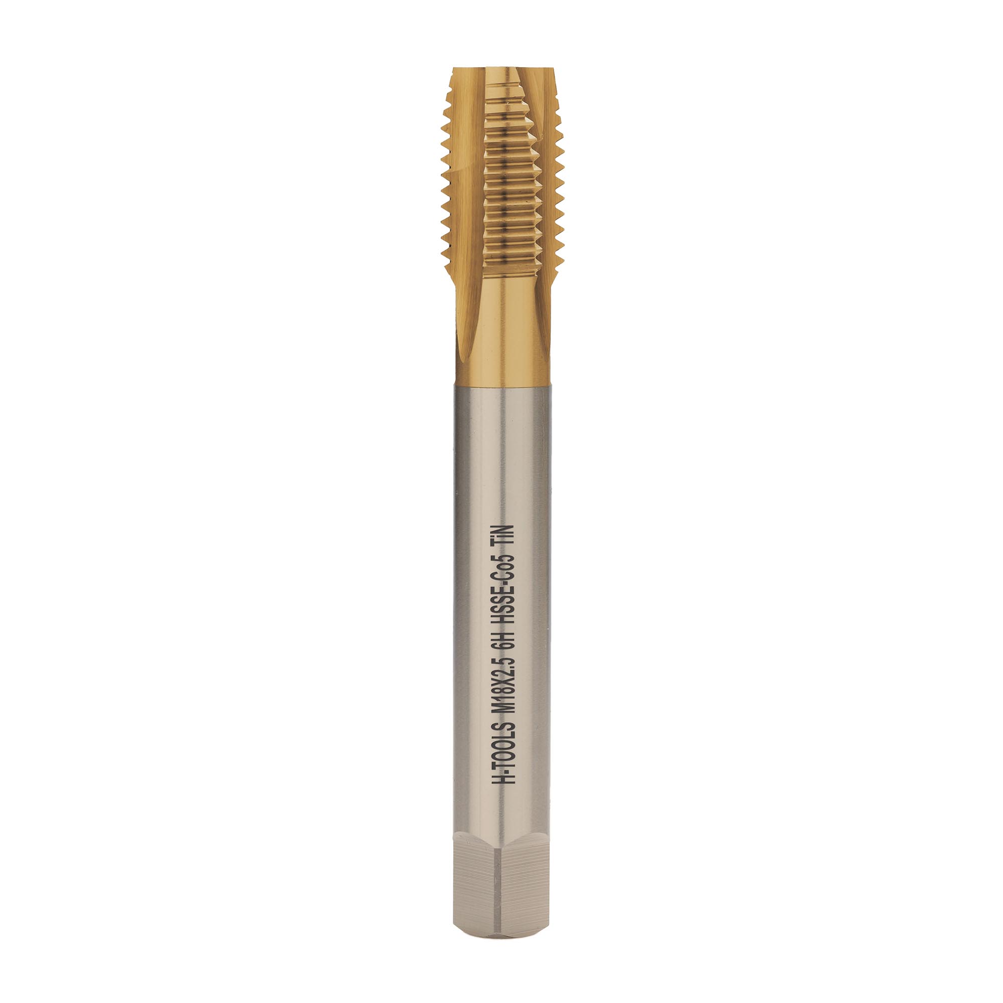Метчик машинный H-Tools М18х2,5 DIN376 HSSE-TiN 6h B/4-5P 113X01-D2-0180