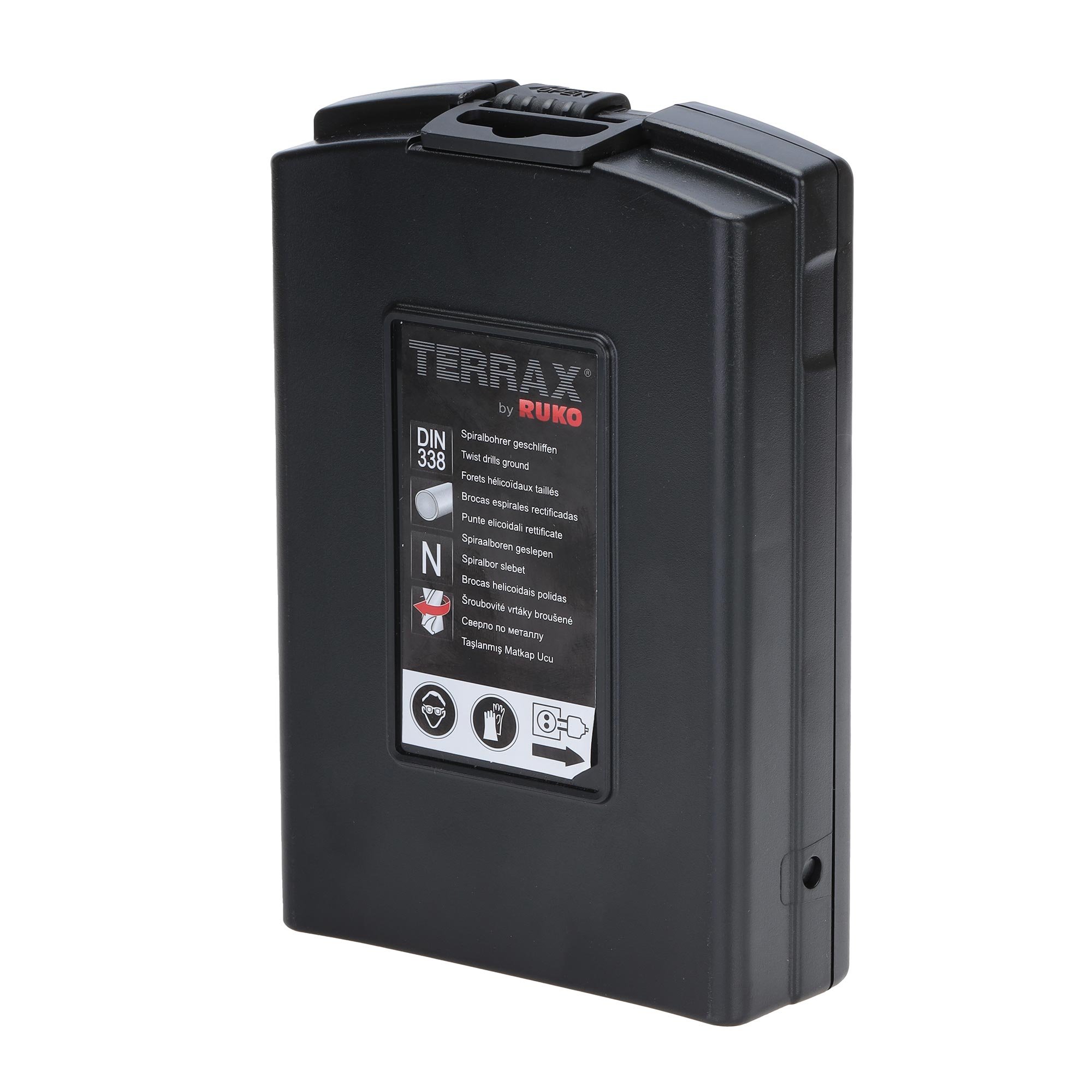 Набор сверл по металлу Terrax by Ruko 1-10мм 19шт HSS-G TiN 118° DIN338 A250214TRO