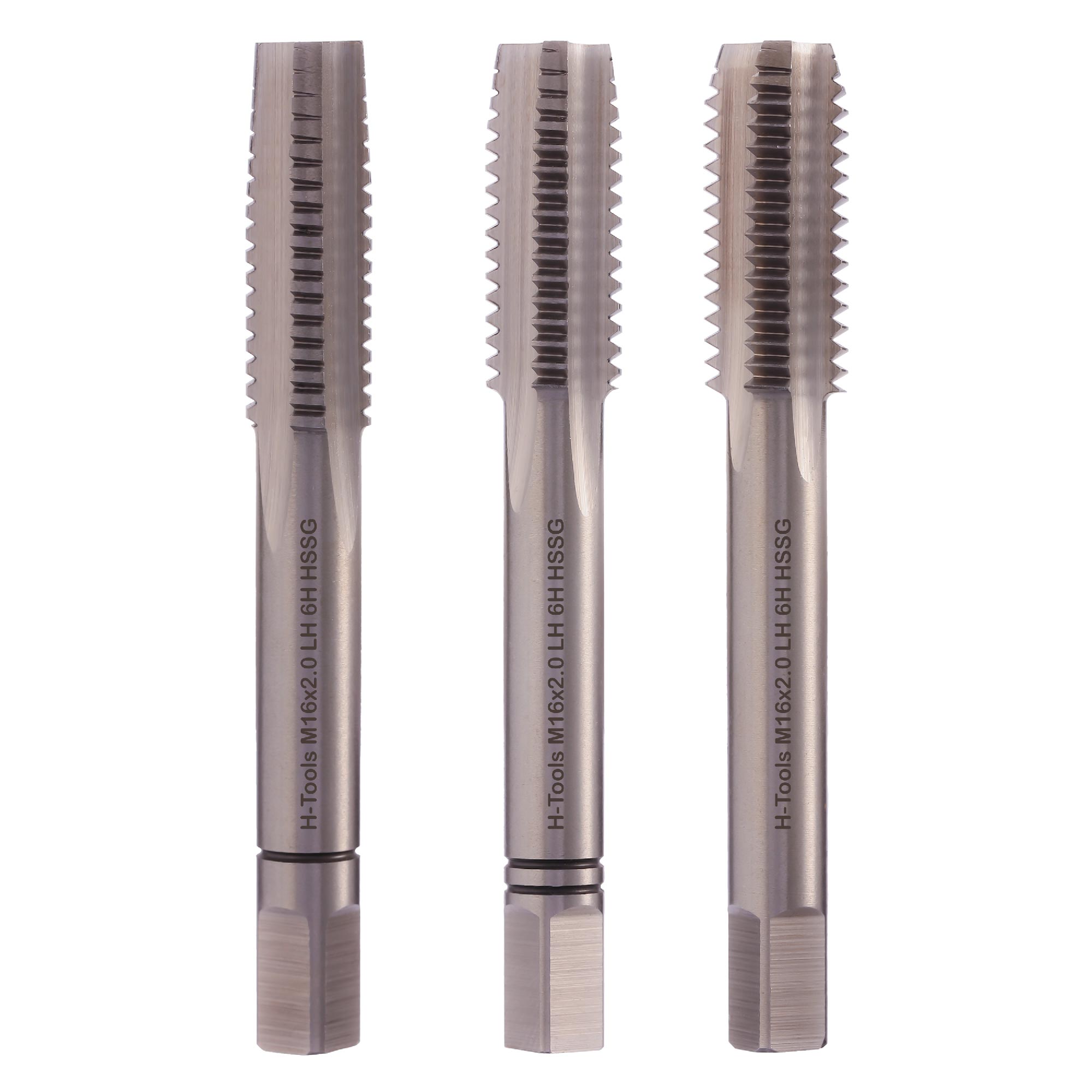 Набор левых метчиков 3шт H-Tools HSS-G DIN352 6h М16х2,0 230160LIHT