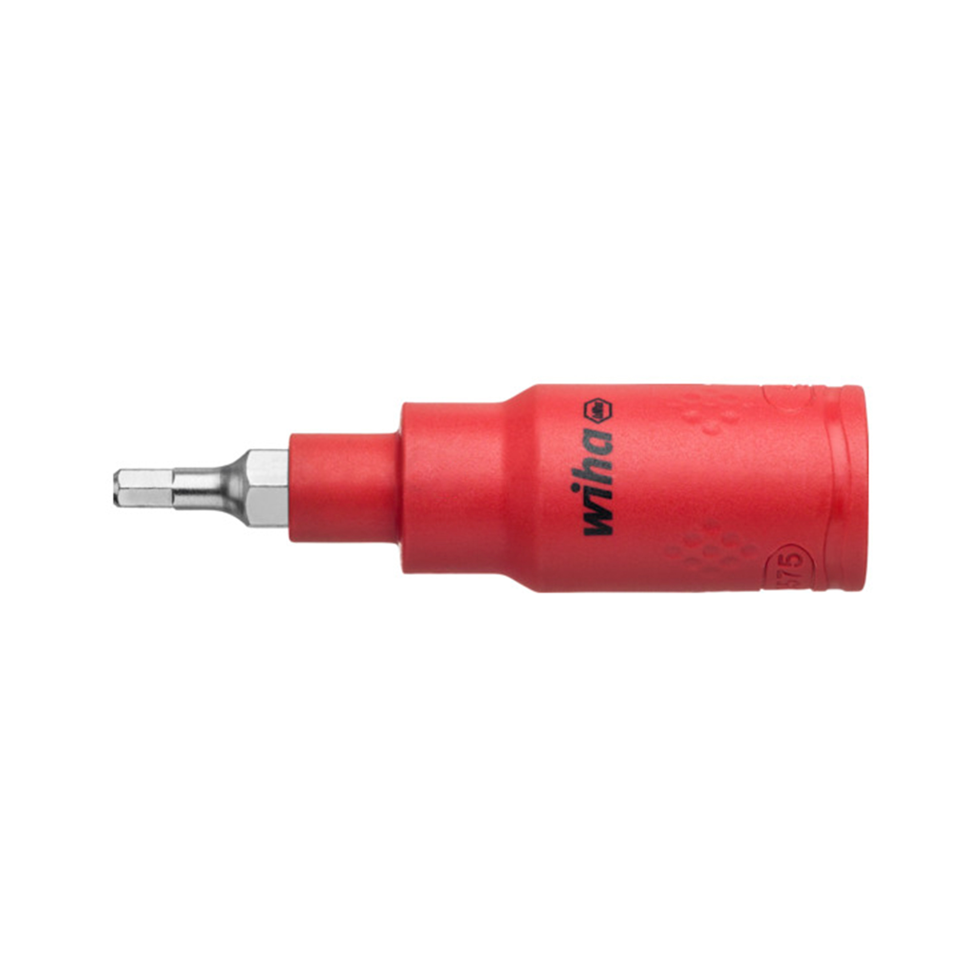 Головка-бита торцевая диэлектрическая VDE HEX 5,0 х75мм 3/8" Wiha 7207NHS 43106