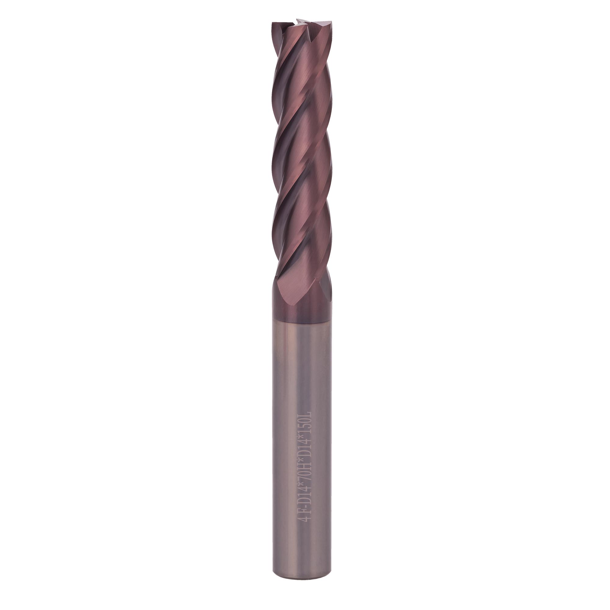Фреза твердосплавная по металлу H-Tools 14x150/70мм d14 4z 55HRC P20 TiALN 19947-140