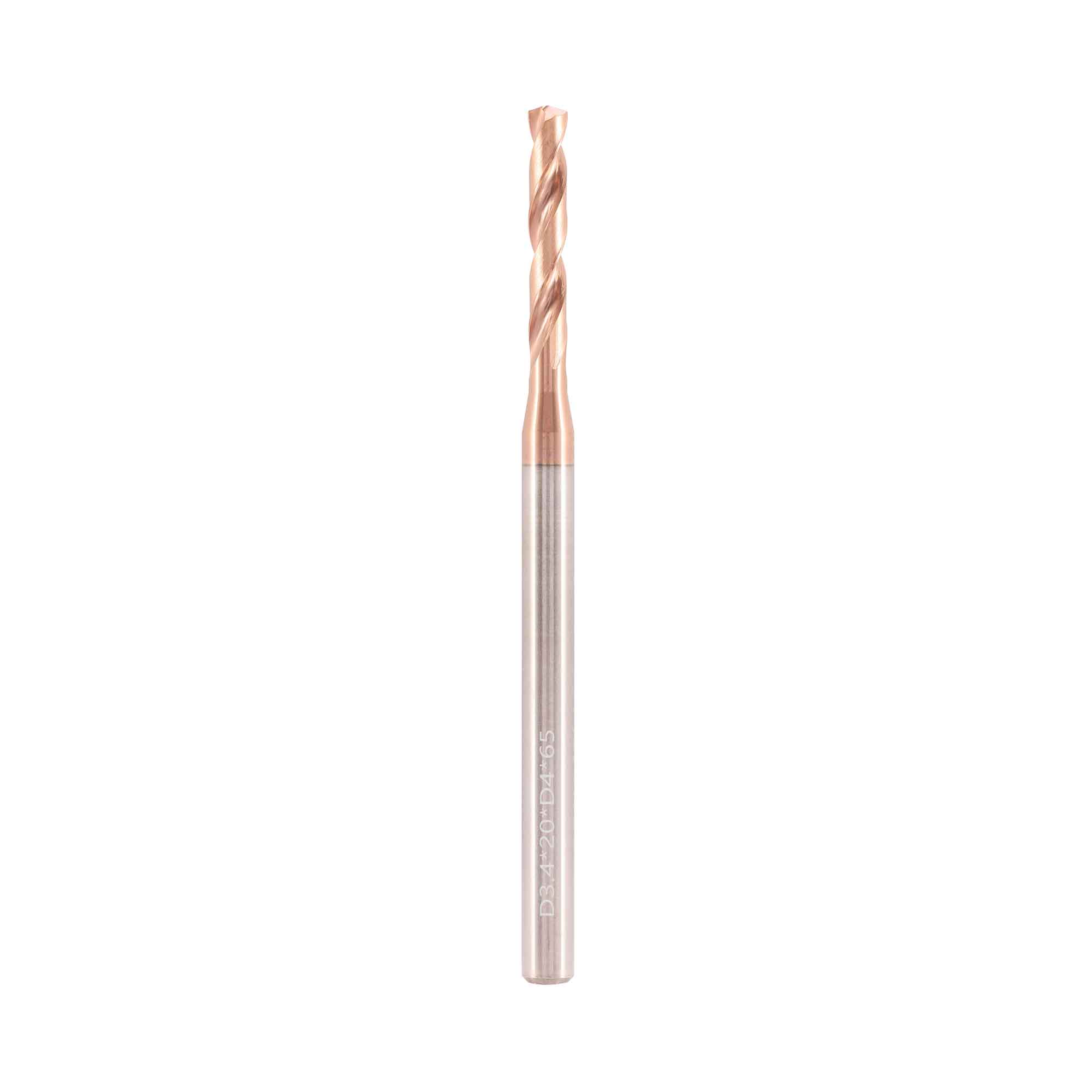 Сверло твердосплавное 3,4x65/20мм d04 VHM TiSiN 140° 60HRC BSKT BSE066D004-3,4