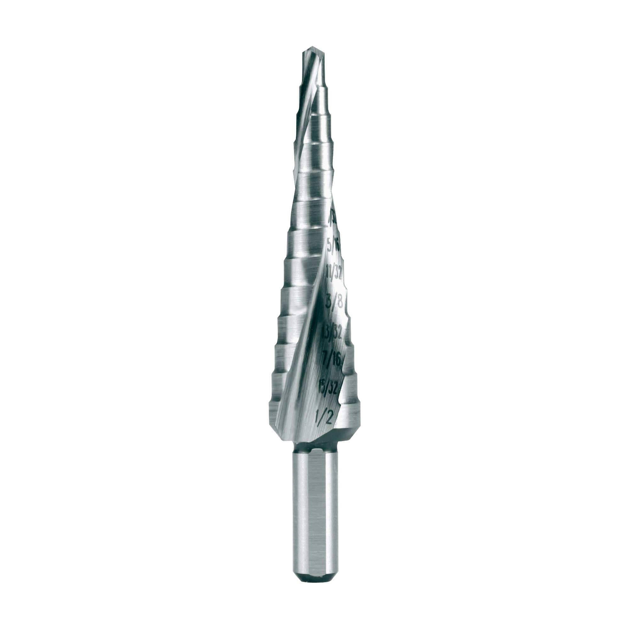 Сверло ступенчатое дюймовое Ruko 1/8-1/2" HSS-G 13ступ. d=1/4" 101702