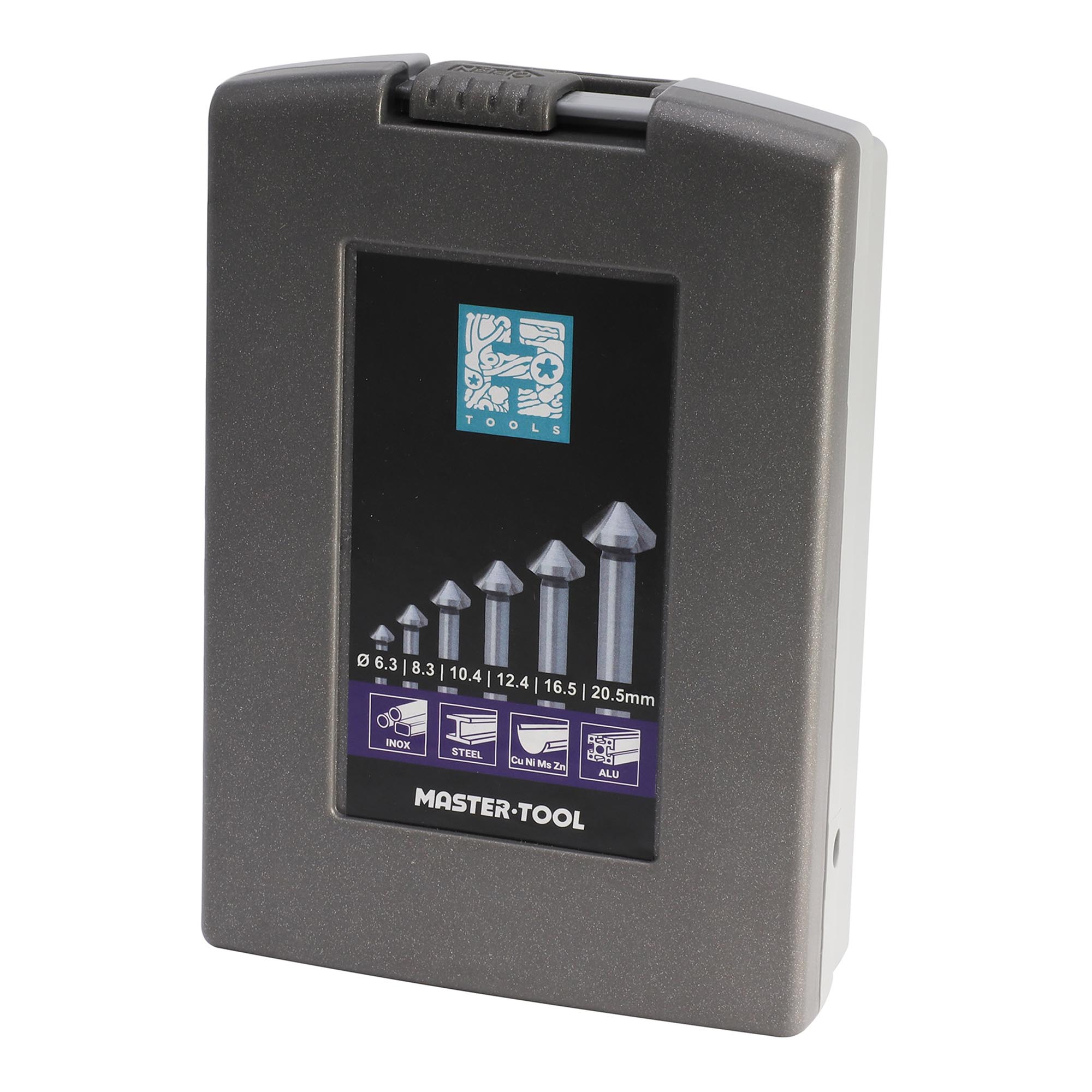 Набор зенковок H-Tools 90° 6,3-20,5мм DIN335C HSSE-Co5 3z 6шт 102152EHT