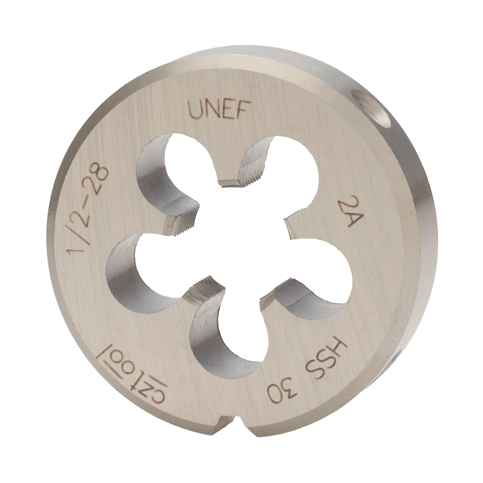 Плашка дюймовая Bucovice Tools UNEF 1/2"-28 HSS DIN EN 22568 2A 38x10мм 248120