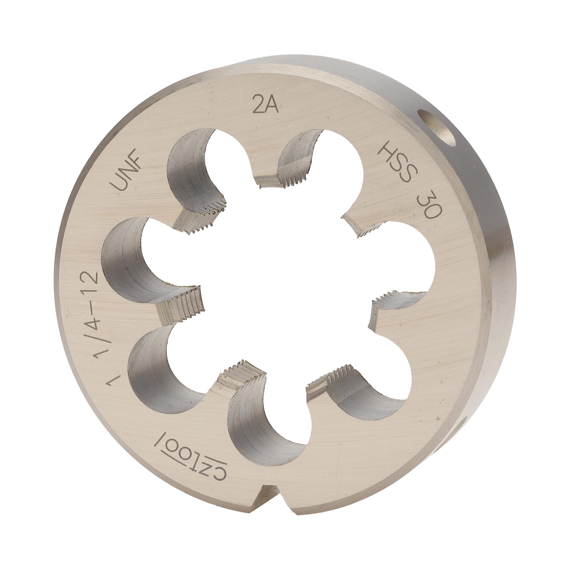 Плашка дюймовая Bucovice Tools UNF 1,1/4"-12 HSS DIN EN 22568 2A 65x18мм 246114BT