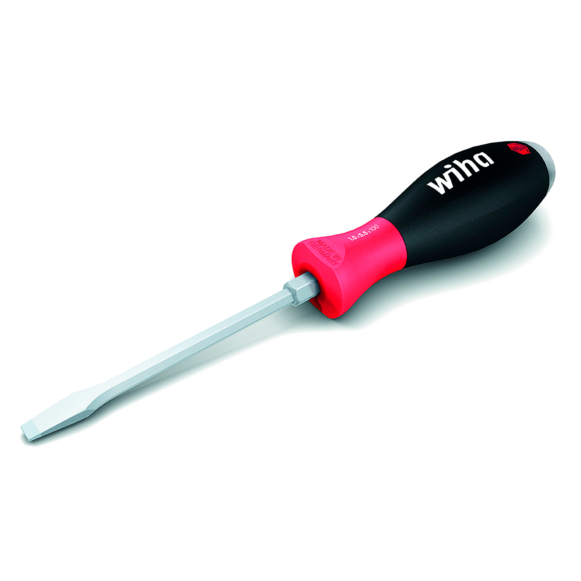Отвертка SoftFinish SL6,5х1,2х125мм (Ударная, под ключ 10мм) Wiha 530 03226