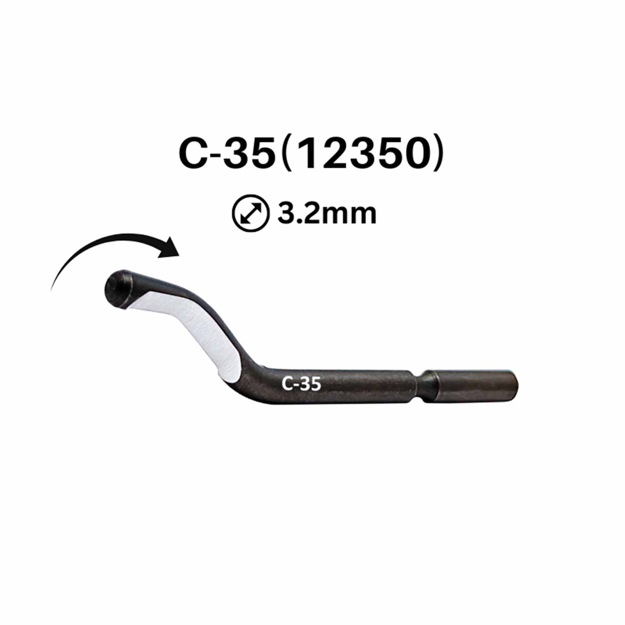 Лезвие для фаскоснимателя d.3,2мм С-35 HSS CP GRATEX 12350