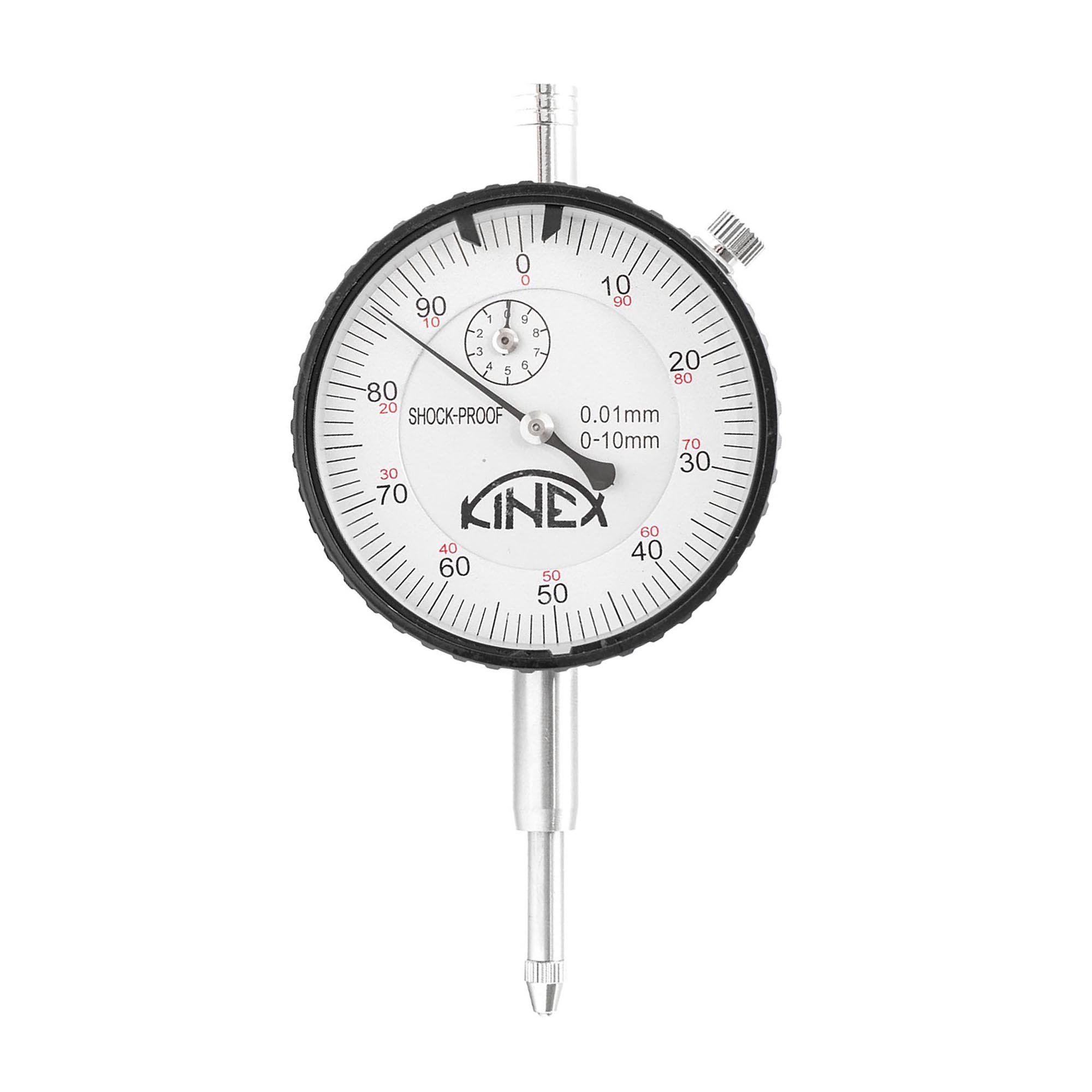 Индикатор часового типа ИЧ-10 0-10мм 0,01мм (с ушком) Kinex K-met 1155-02-710 (TOP QUALITY)
