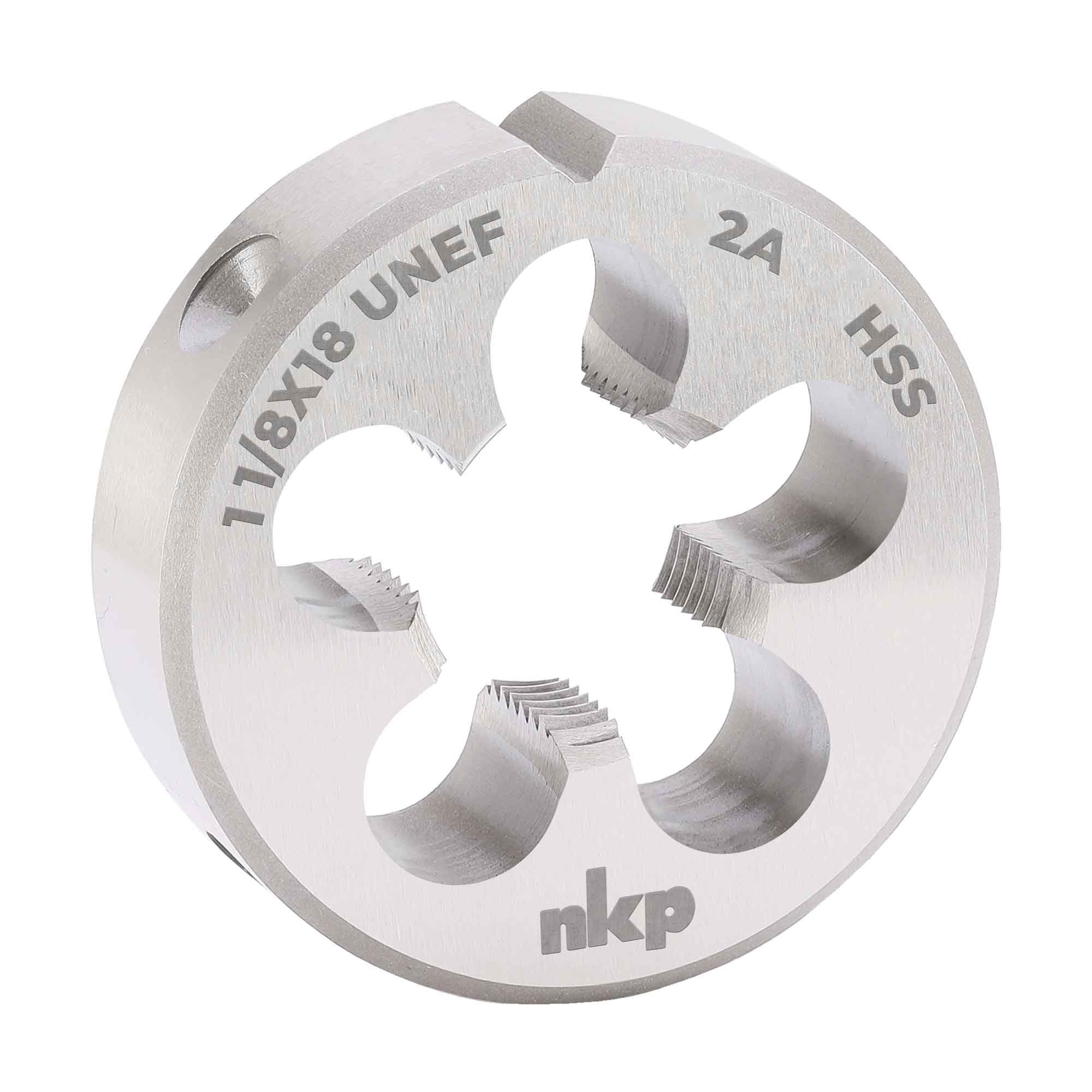 Плашка дюймовая NKP UNEF 1,1/8"-18 HSS DIN22568 65x18мм 248118N