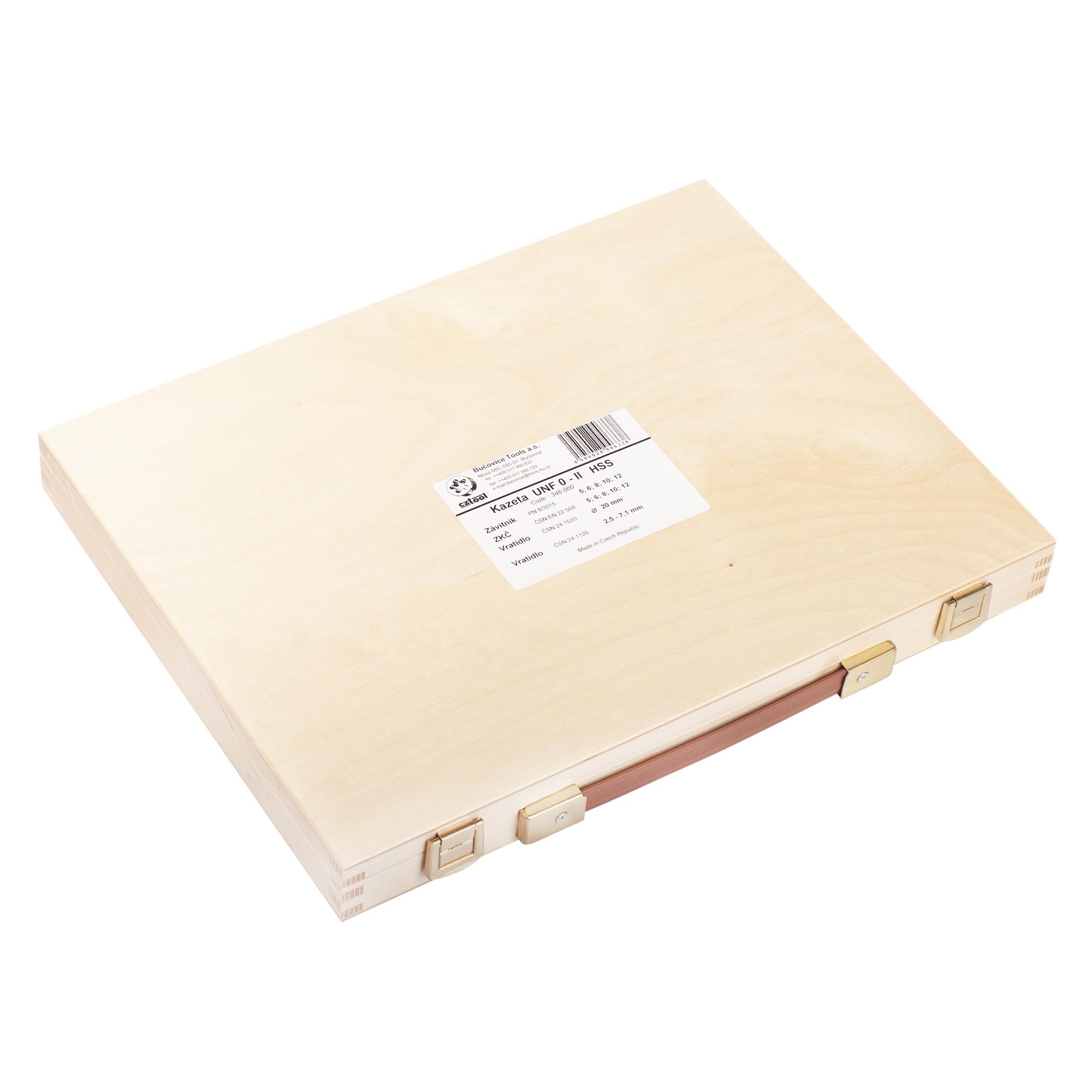 Набор метчиков и плашек Bucovice Tools UNF №5-№12 HSS 17пр 346000