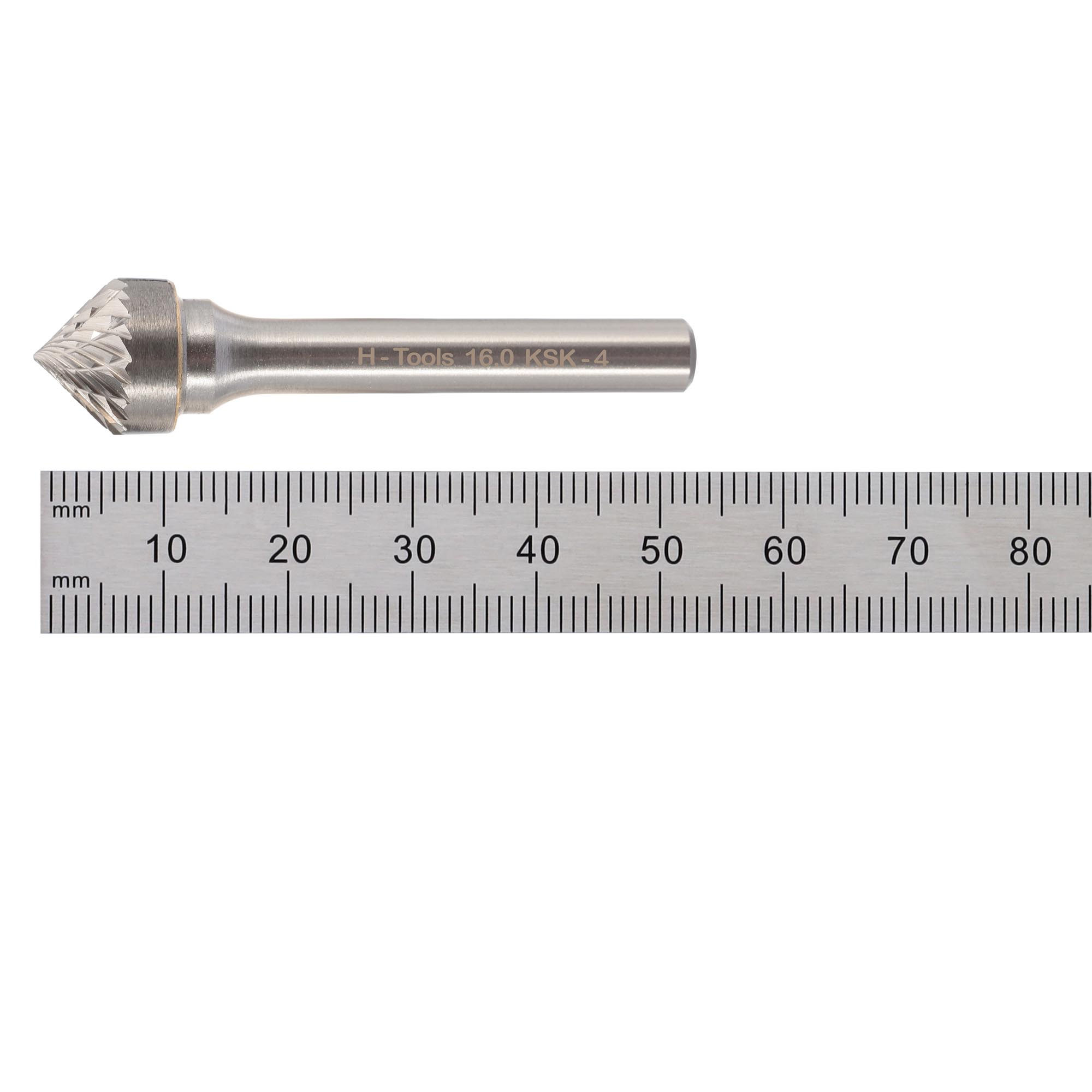 Бор-фреза твердосплавная H-Tools K(KSK) 90° 16,0x8x53x6мм HM 116231HT