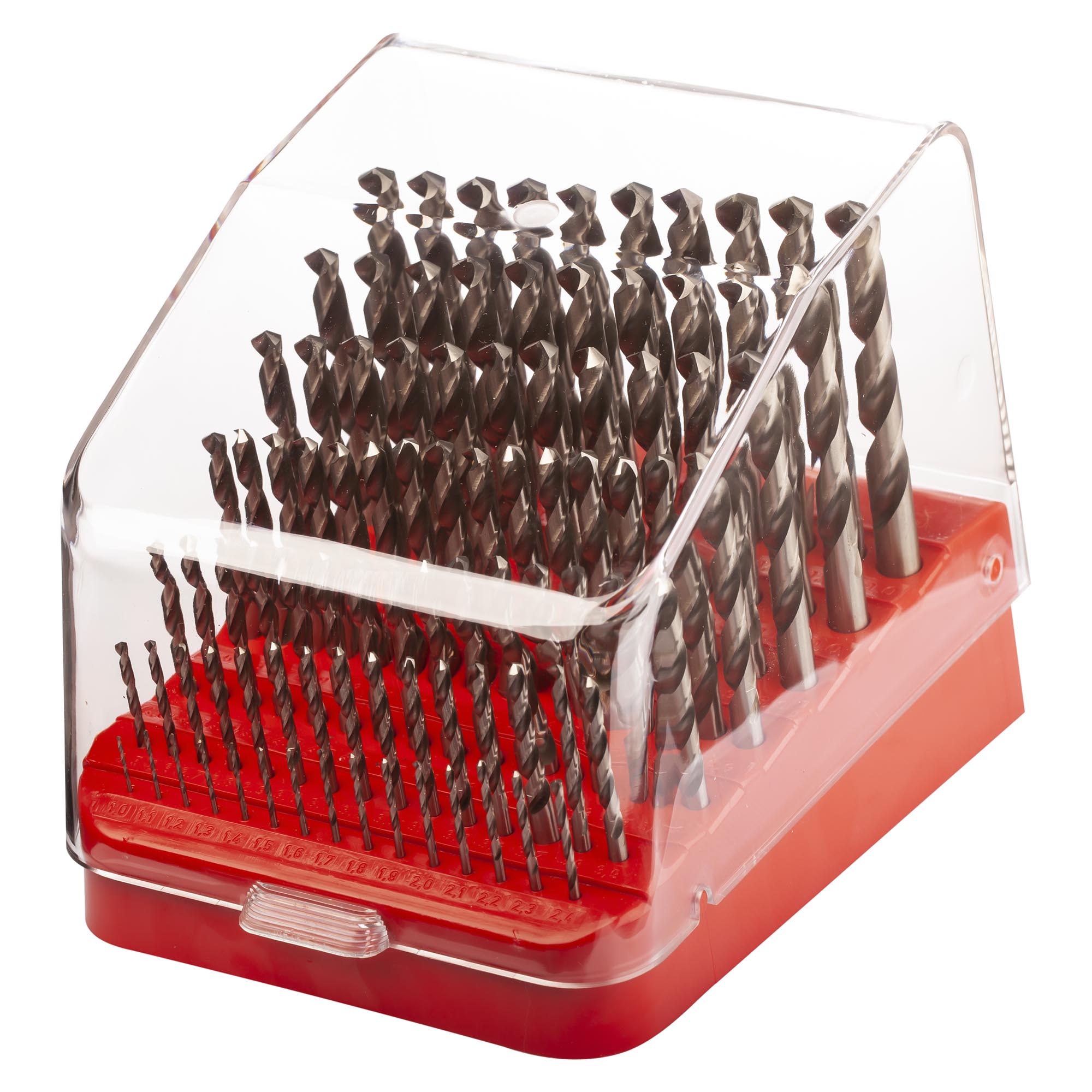 Набор сверл по металлу H-Tools 1-10мм 91шт HSS-G 135° DIN338 214223HT