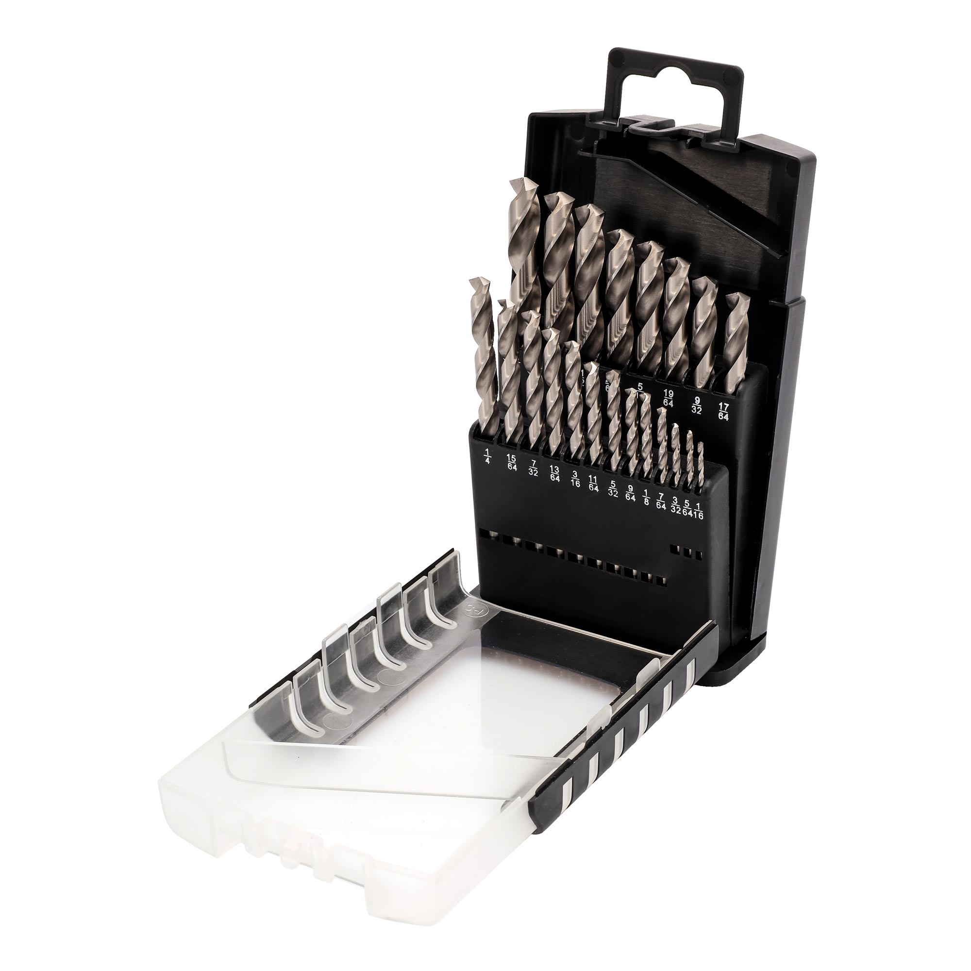 Набор сверл по металлу дюймовые H-Tools 1/16" -3/8" 21шт HSS-G 135° 214850ROHT