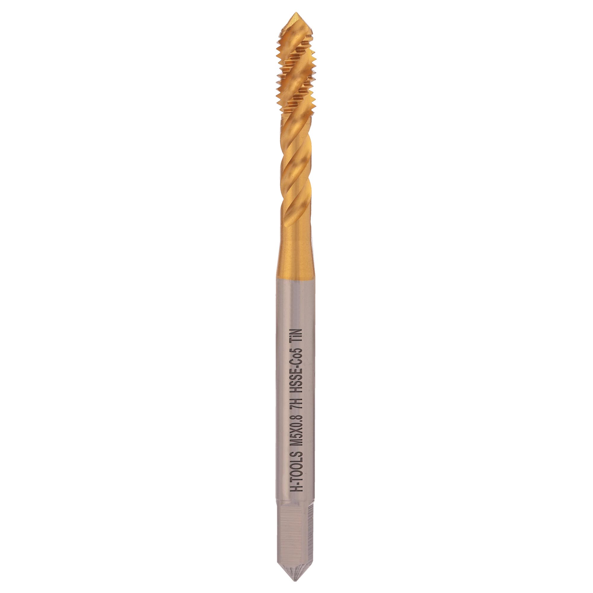 Метчик винтовой машинный H-Tools М5х0,8 DIN371 HSSE-TiN 7h C/2-3P R45 517X01-C2-0050