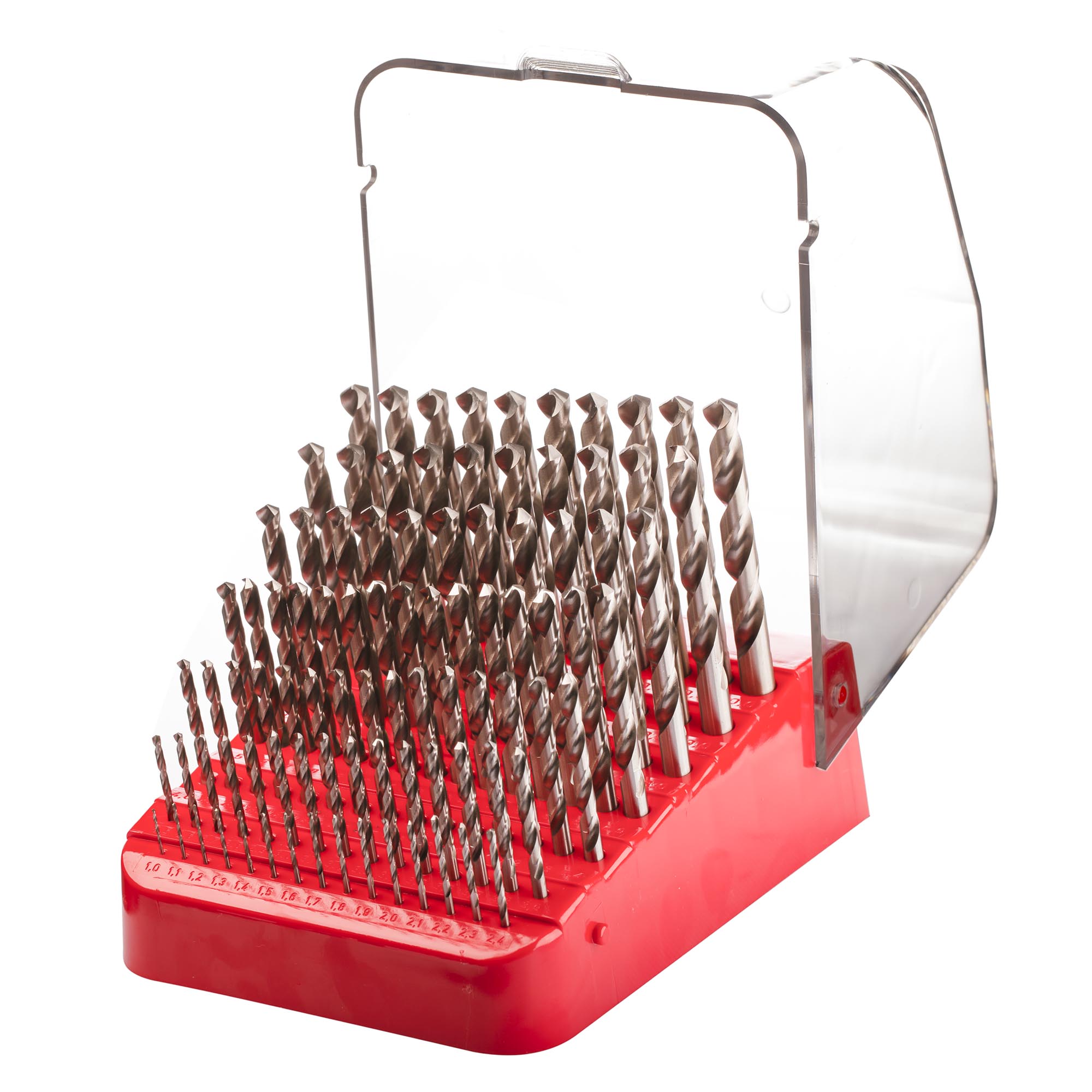 Набор сверл по металлу H-Tools 1-10мм 91шт HSS-G 135° DIN338 214223HT