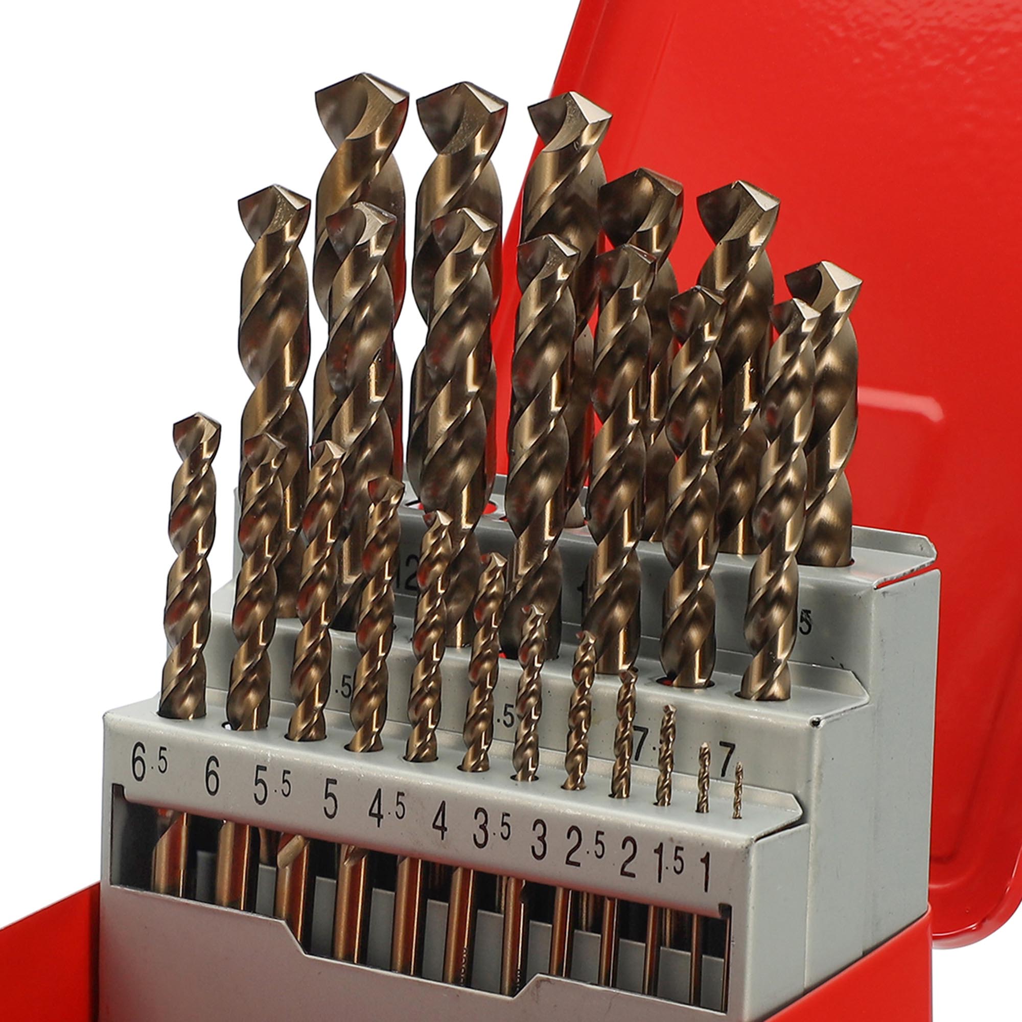 Набор сверл по металлу H-Tools Pro 1-13мм 25шт HSSE-Co5 130° DIN338 215215PRO