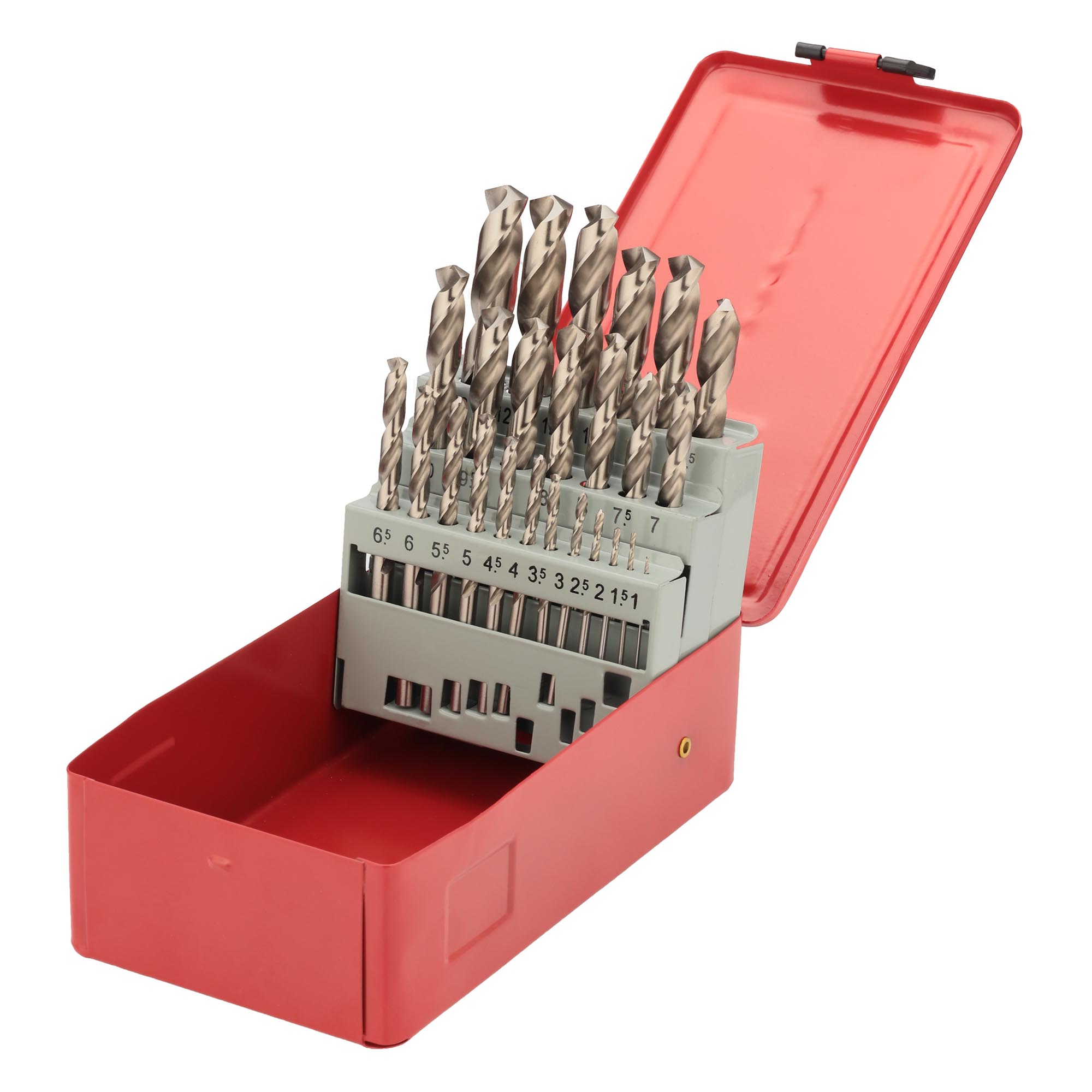 Набор сверл по металлу H-Tools 1-13мм 25шт HSS-G 135° DIN338 214215HT