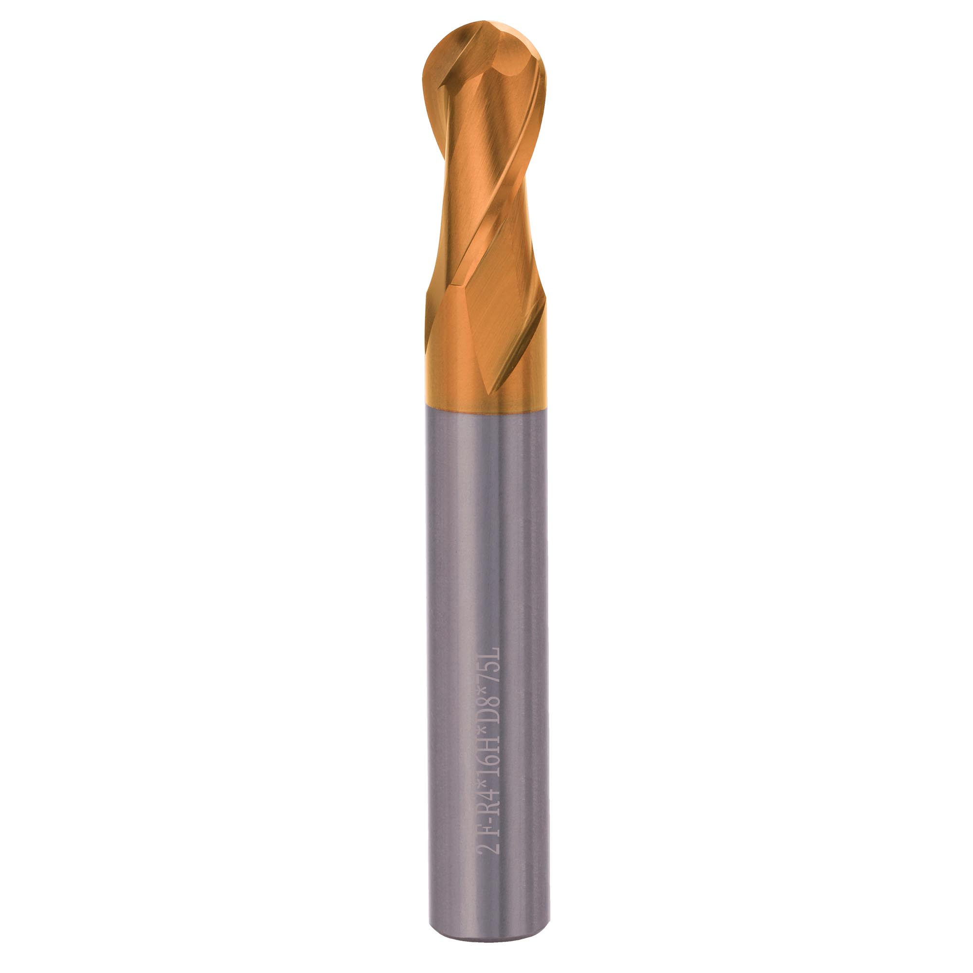 Фреза твердосплавная радиусная H-Tools 8,0x75/16мм d08 2z 60HRC P30 TiSiCrN 6819-080