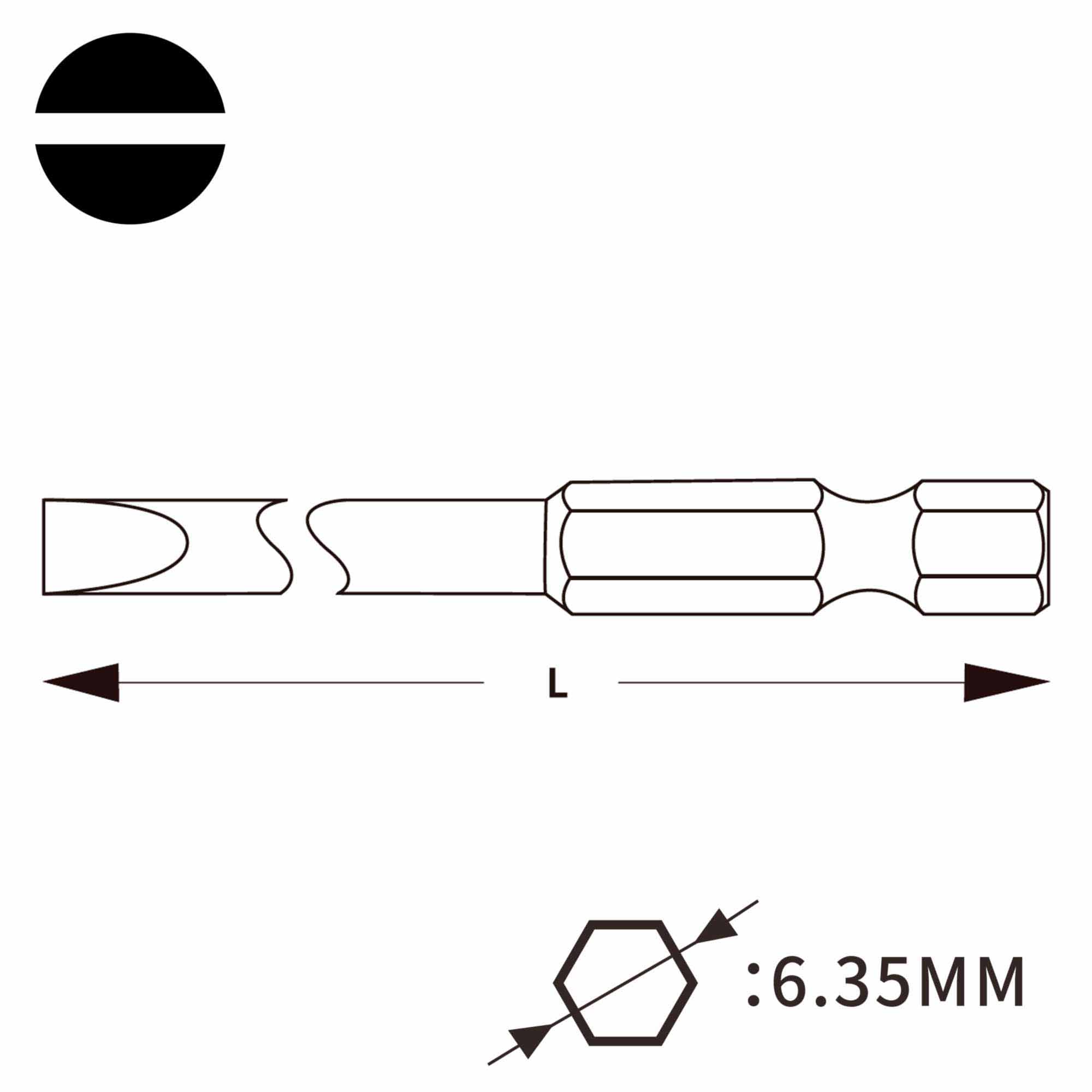 Бита шлицевая SL4,0x0,5 х50мм Professional Wiha 7040Z 01791