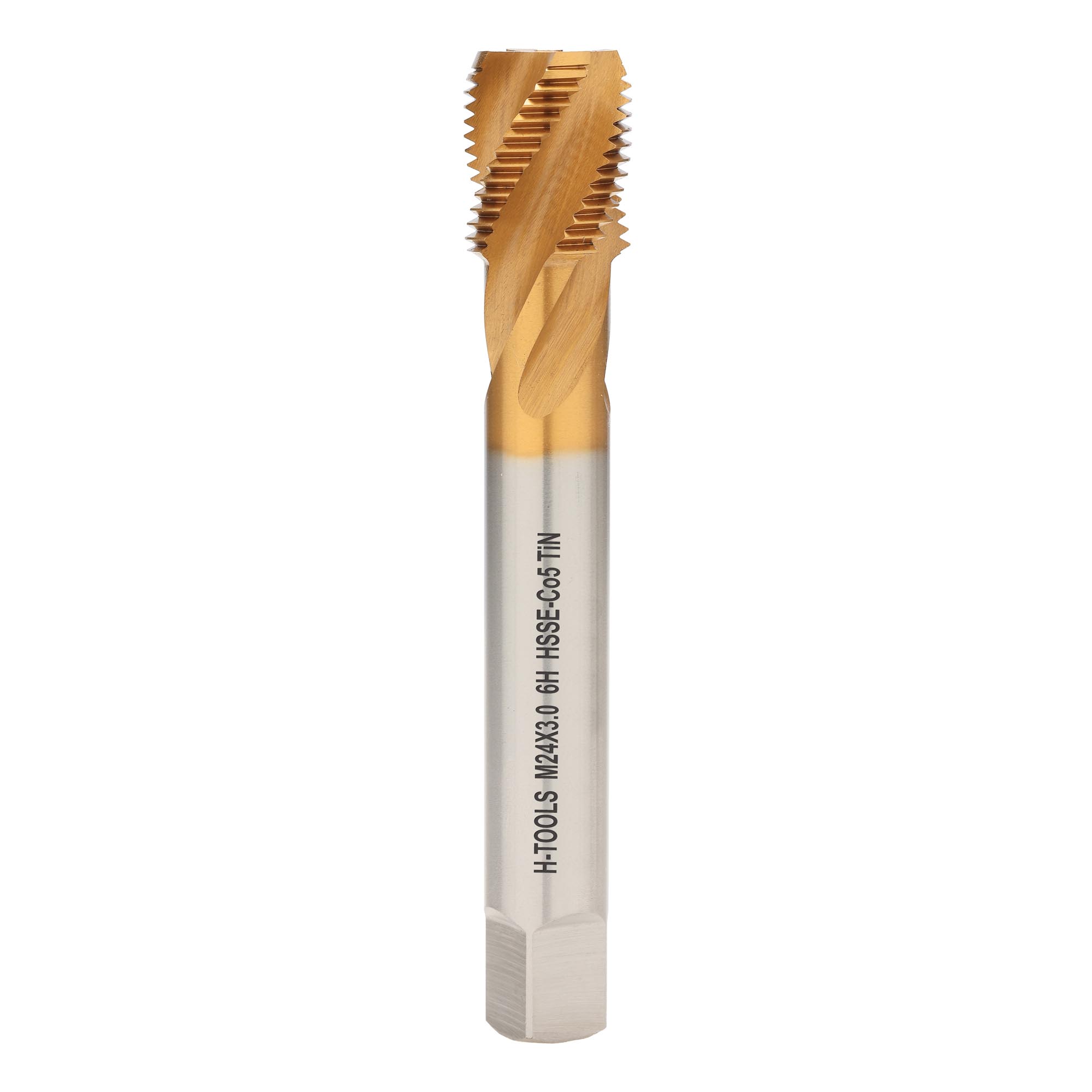Метчик винтовой машинный H-Tools М24х3,0 DIN376 HSSE-TiN 6h C/2-3P R45 513X01-D2-0240