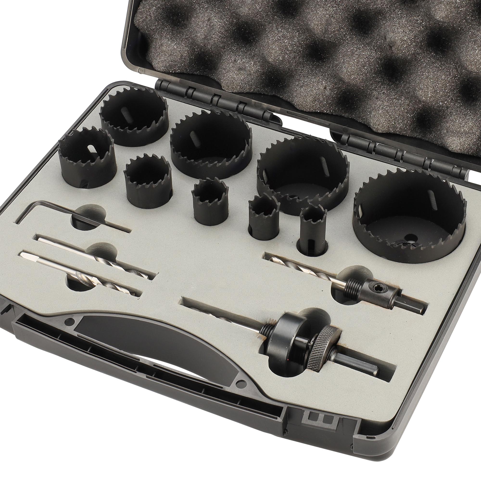Набор коронок Bi-metall 16-67мм HSSE-Co8 14пр H-Tools 04403220