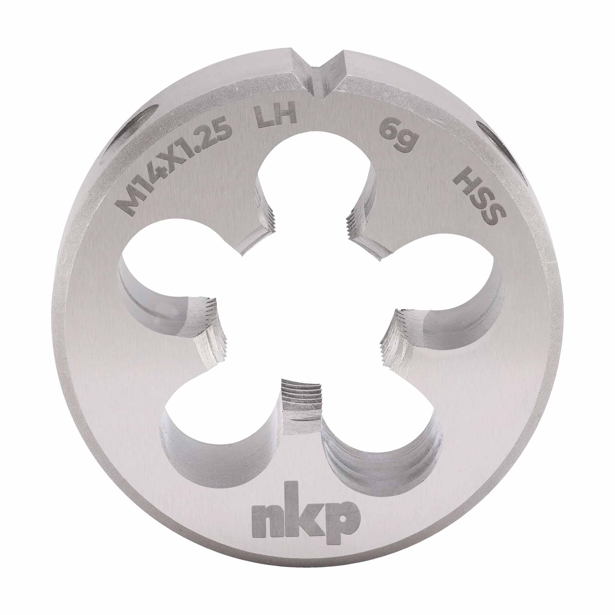 Плашка левая NKP М14х1,25 DINEN22568 HSS 6g 38х10мм 250142N