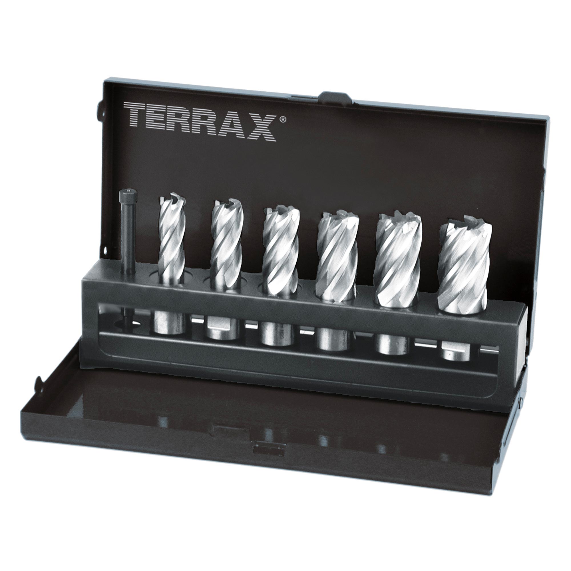 Набор корончатых сверл Terrax by Ruko 12-22мм 7шт HSS-G Weldon19 A108820