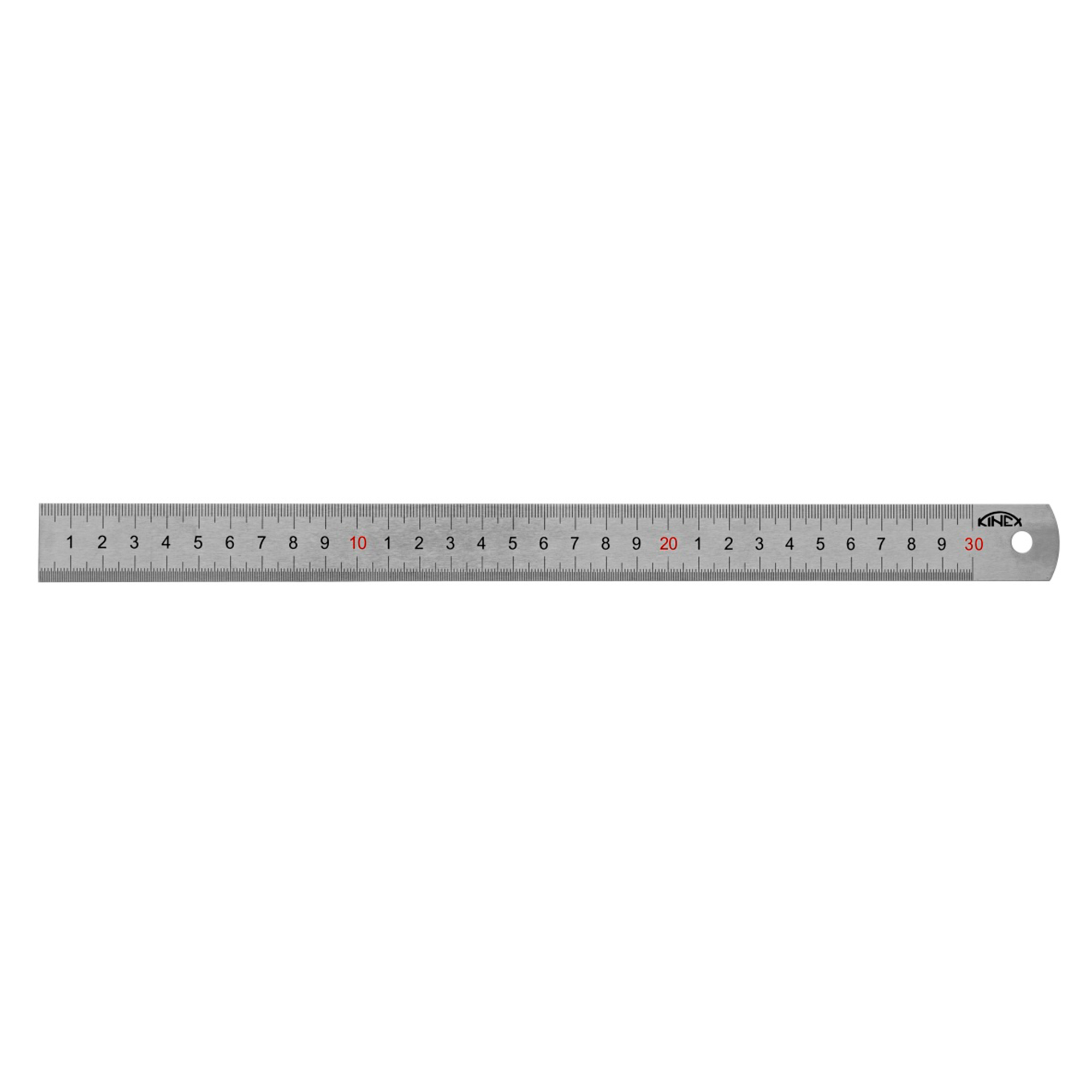 Линейка Kinex K-met 300х25х1,0мм Шкала 0,5/1,0мм 1022-02-030
