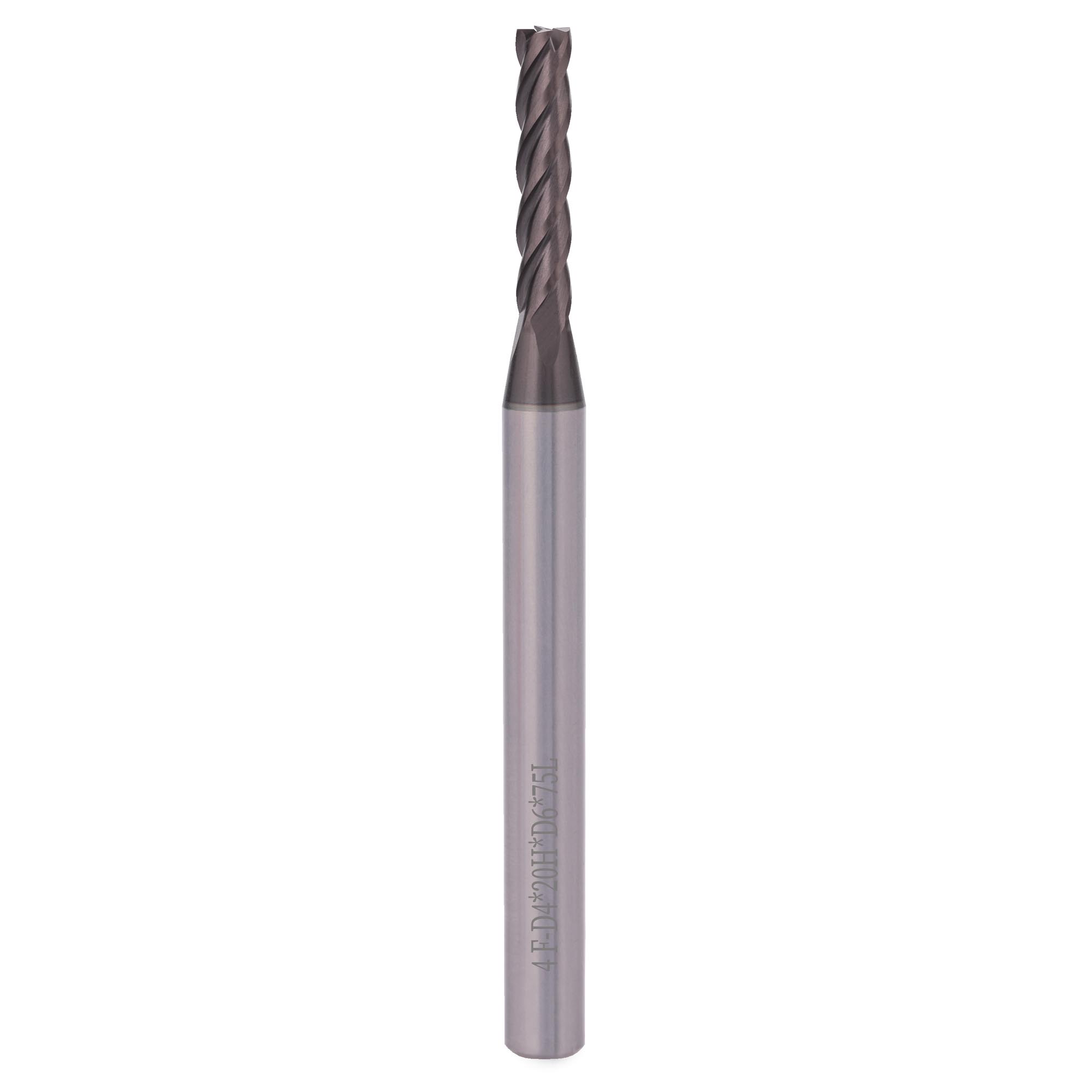 Фреза для нержавеющей стали H-Tools 4,0x75/20мм d06 4z S30 AICrN 6337-040