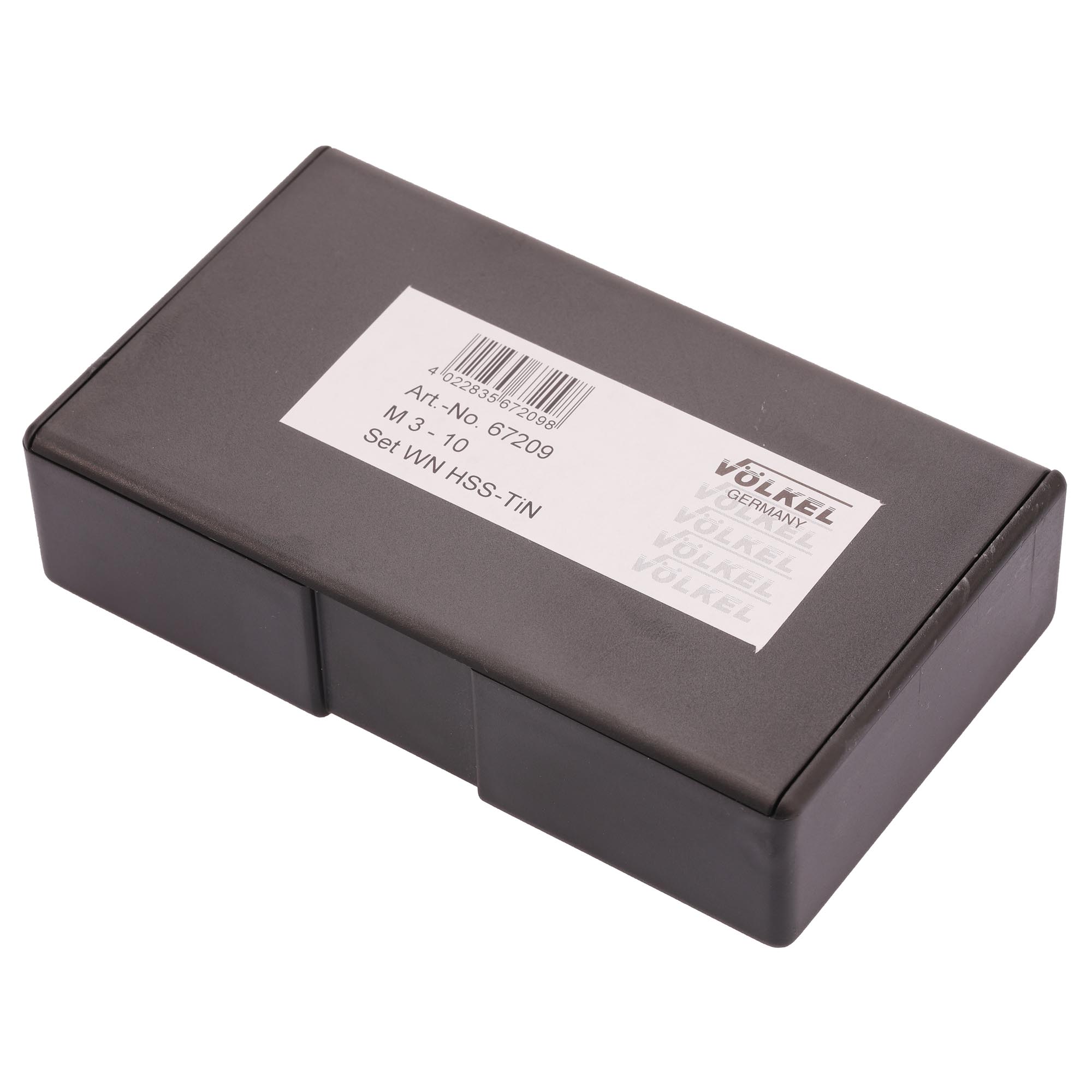 Набор метчиков для шуруповерта 3 в 1 M3-M10 HSS-TiN 7пр Volkel 67209