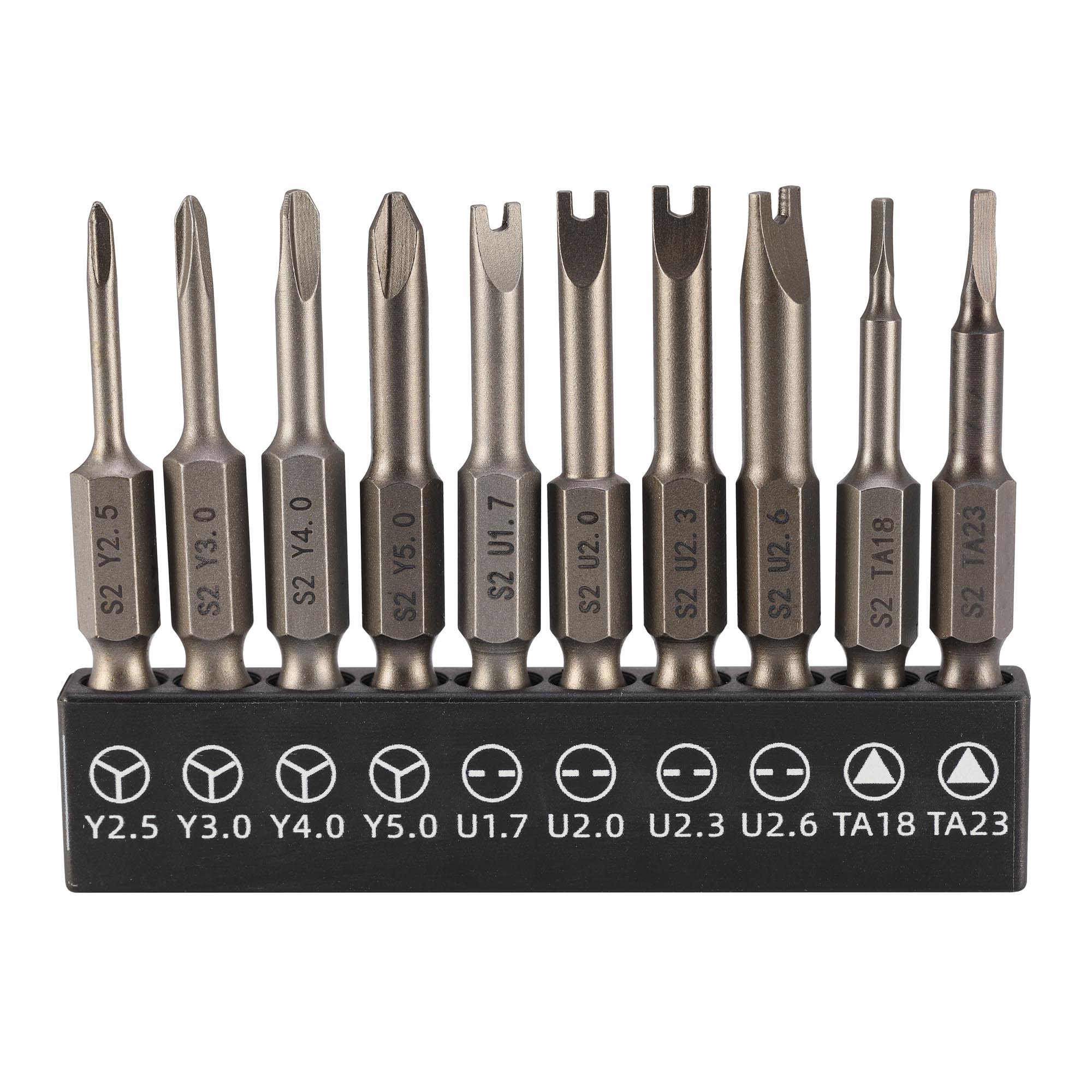 Набор бит SGS Spanner/Tri-Wing/TA S2 50мм 10шт SGS6350-10C