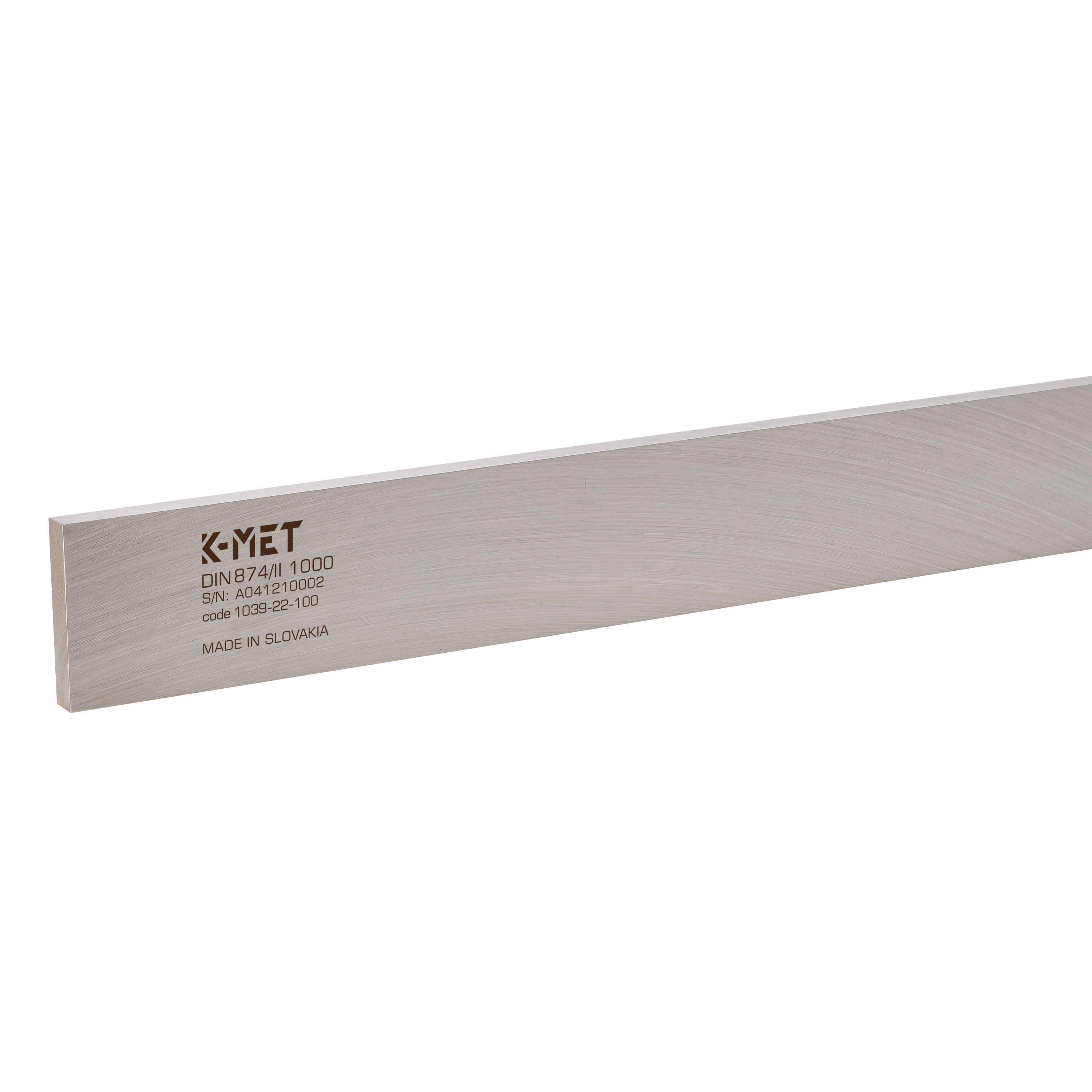Линейка стальная с поверкой K-MET ШП-2000х60х12мм DIN874 кл.2 1039-22-200MT