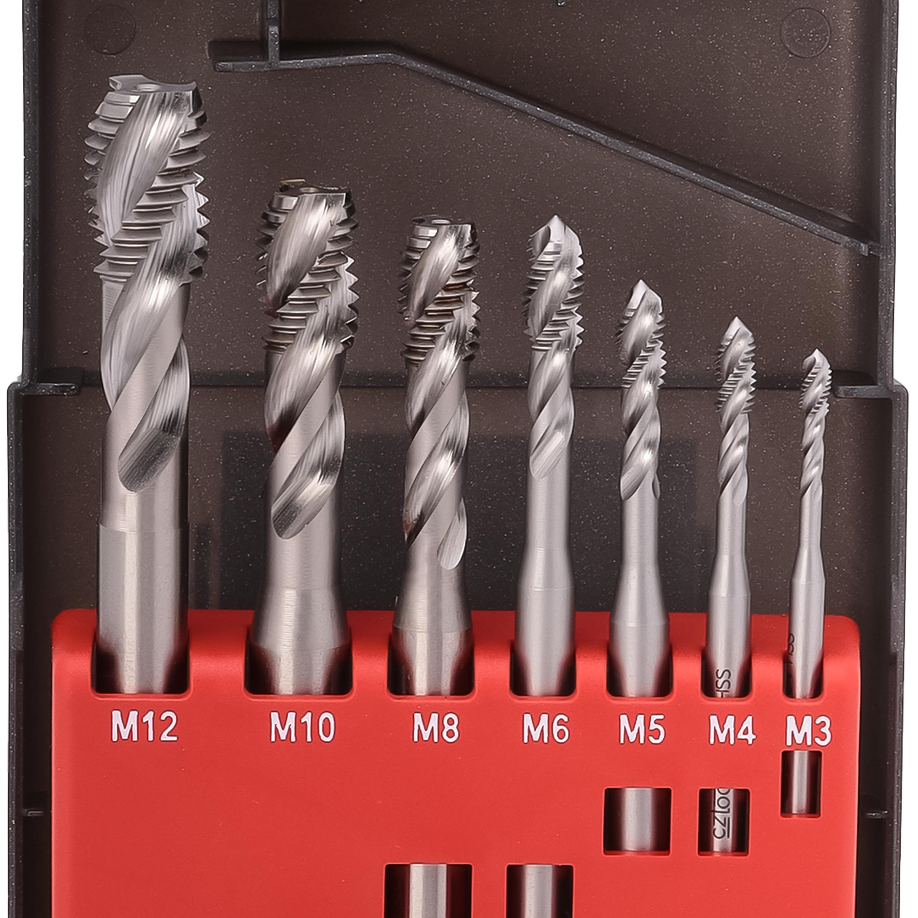 Набор машинных метчиков Bucovice Tools M3-M12 HSSE DIN371/376 7пр 105004