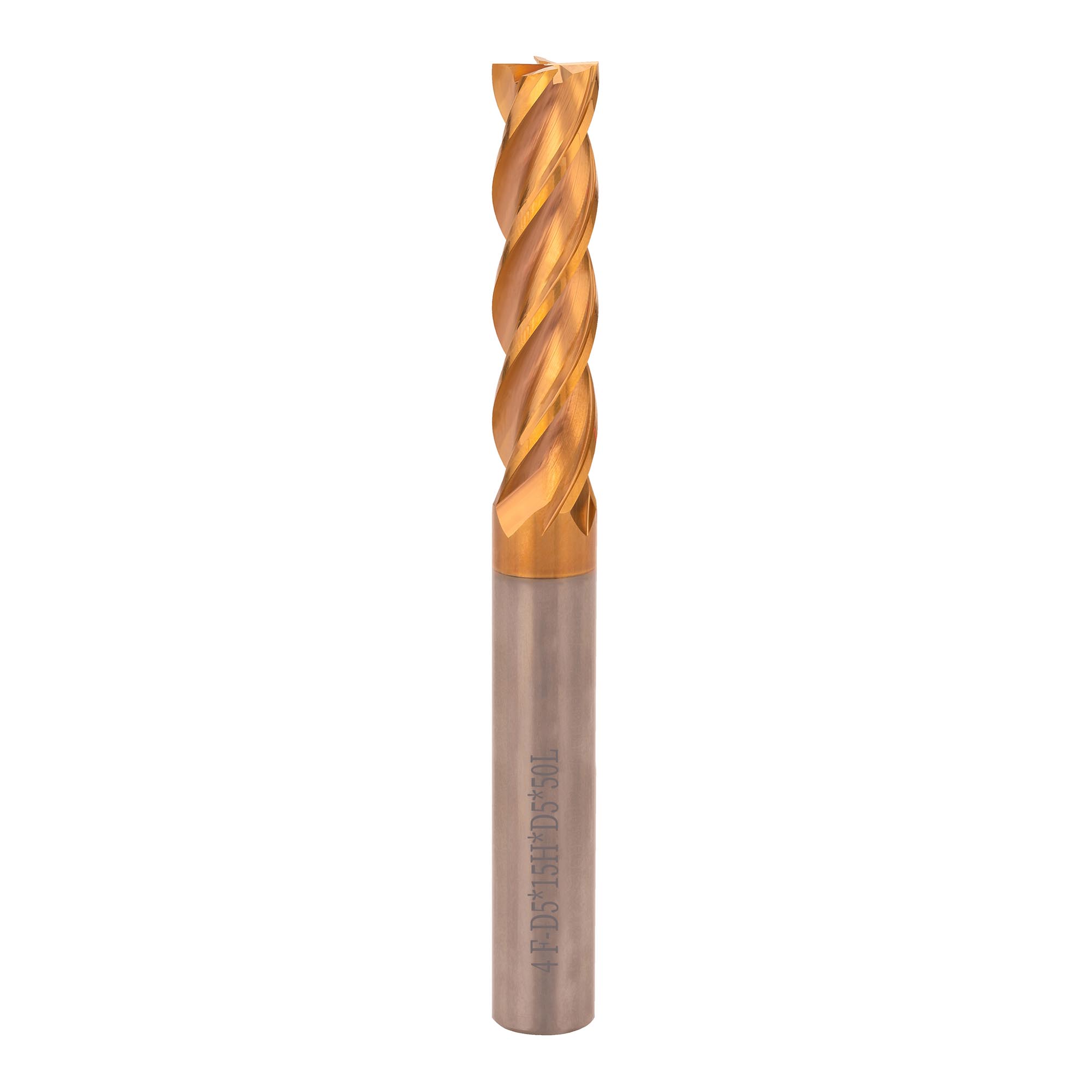 Фреза твердосплавная по металлу H-Tools 5,0x50/15мм d05 4z 60HRC P30 TiSiCrN 6804-050-d05