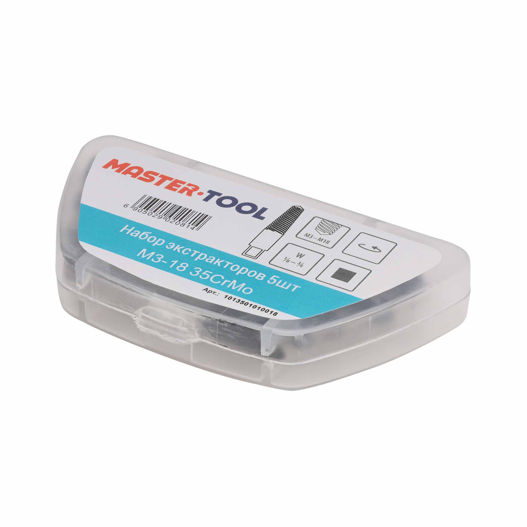 Набор экстракторов М3-18 5пр 35CrMo MASTER-TOOL1013501010018