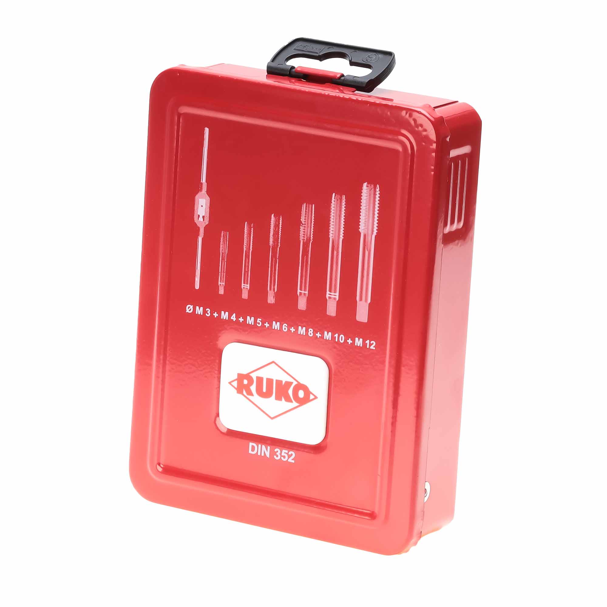 Набор комплектных метчиков Ruko M3-M12 HSSE DIN352 22пр 245002E
